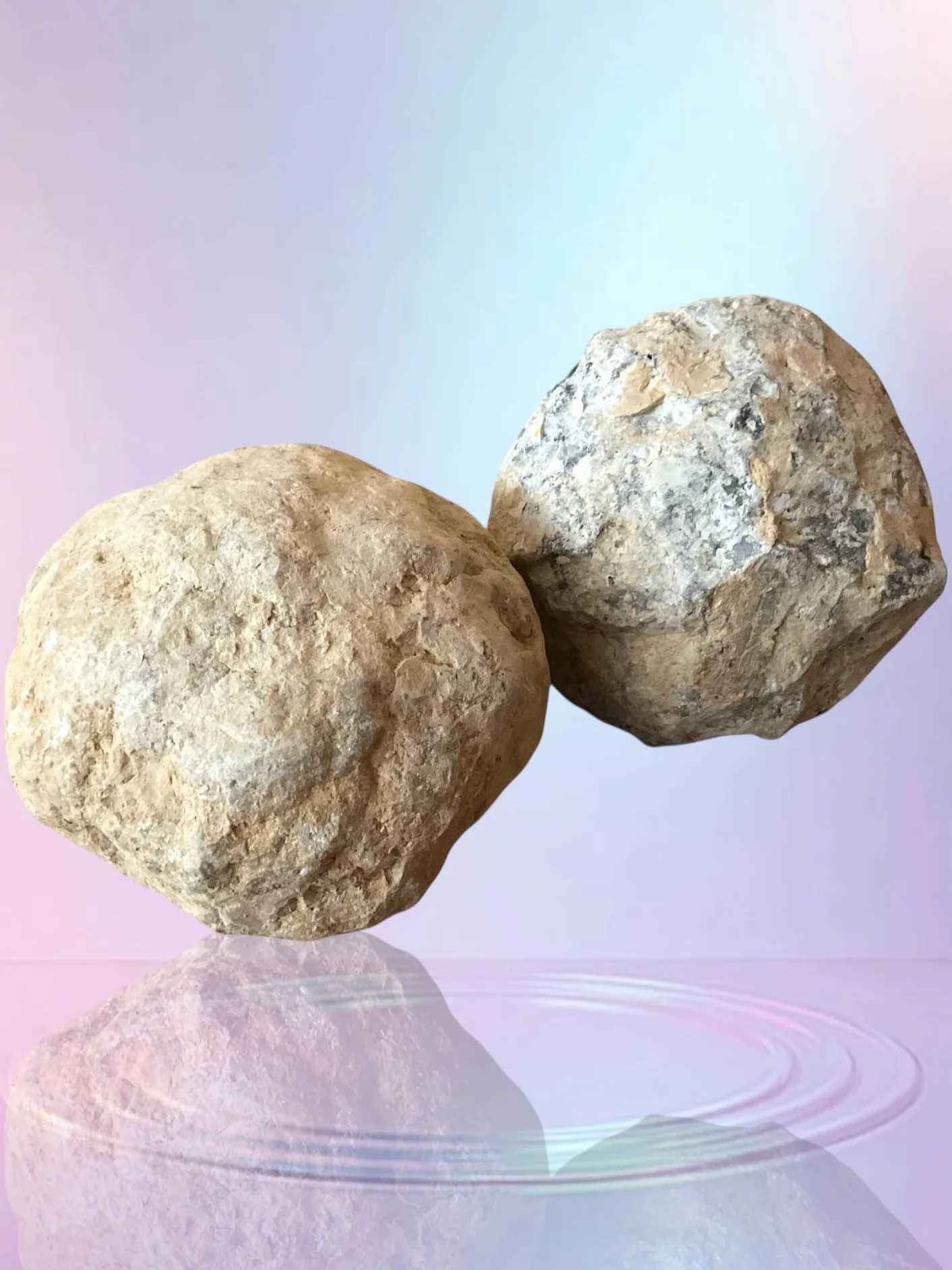 Duże geody pomarańczowe 8-9 cm 800-1000 g do rozbicia samodzielnie z instrukcją Maroko