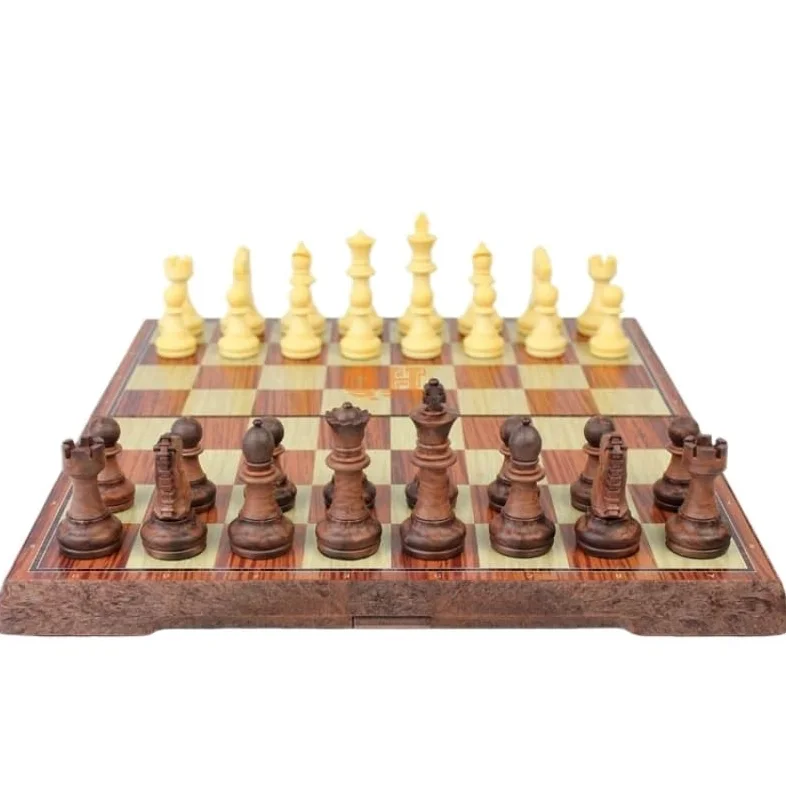 echiquier Jeu d'échecs magnétique Pliable, Jeu de Voyage Portable, échiquier Artisanal, idéal for Les Enfants, Les débutants et Les Adultes, 36,8 x 31,8 cm echecs Jeu