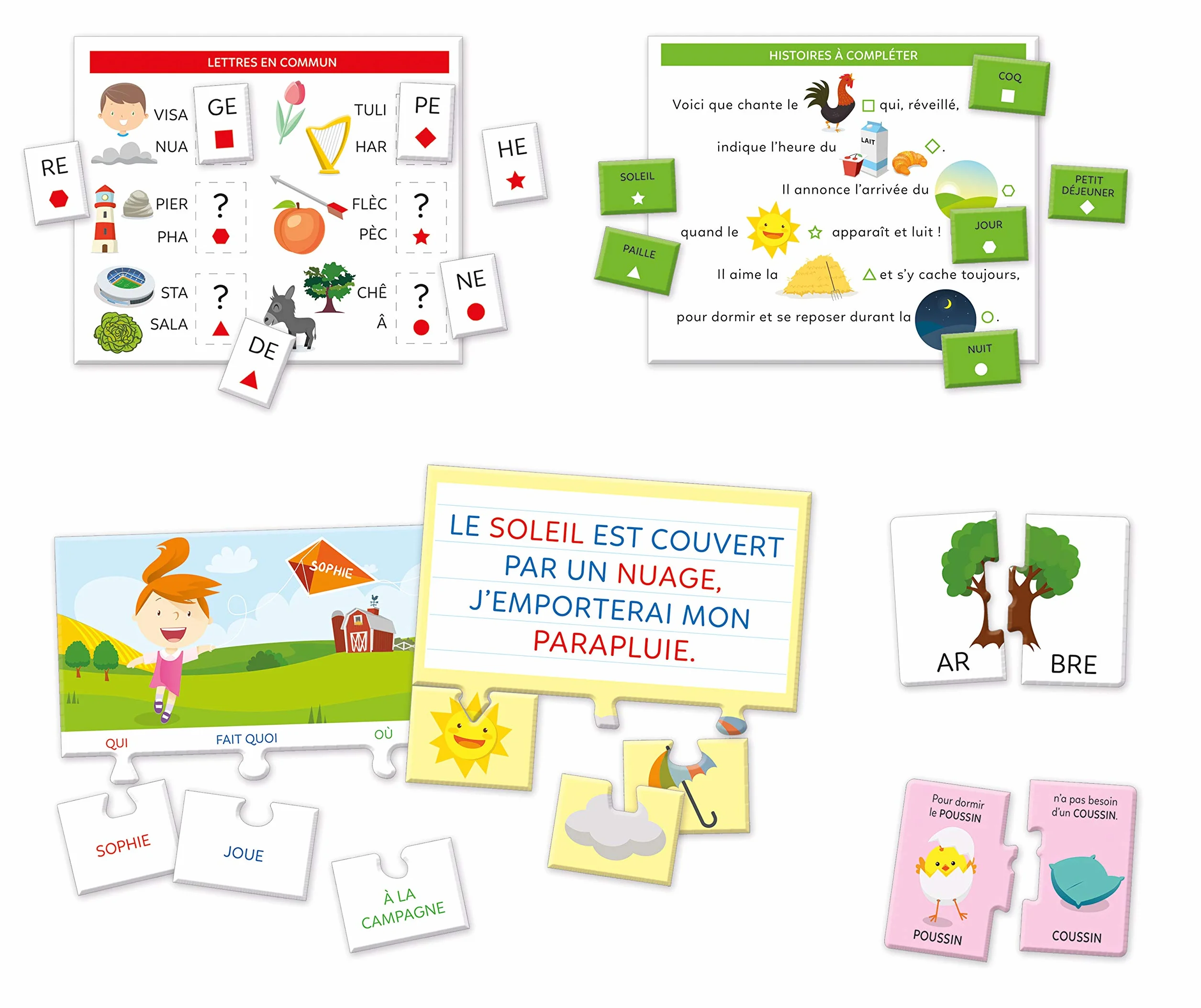 Clementoni Petit Savant Ensemble de Jeux Educatifs Lecture Enfants 5 Ans