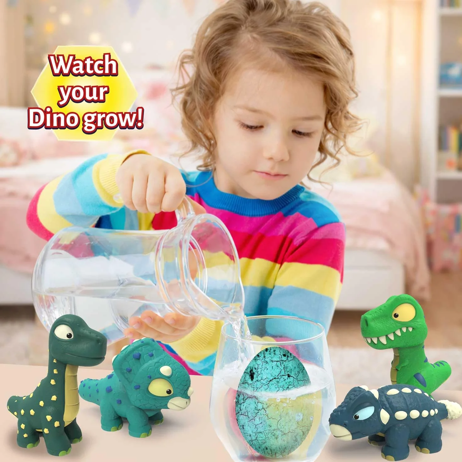 CRAZE Magic Growing Egg Dinosaure à Éclore dans l'Eau - Oeuf Surprise Figurine Jouet Pâques