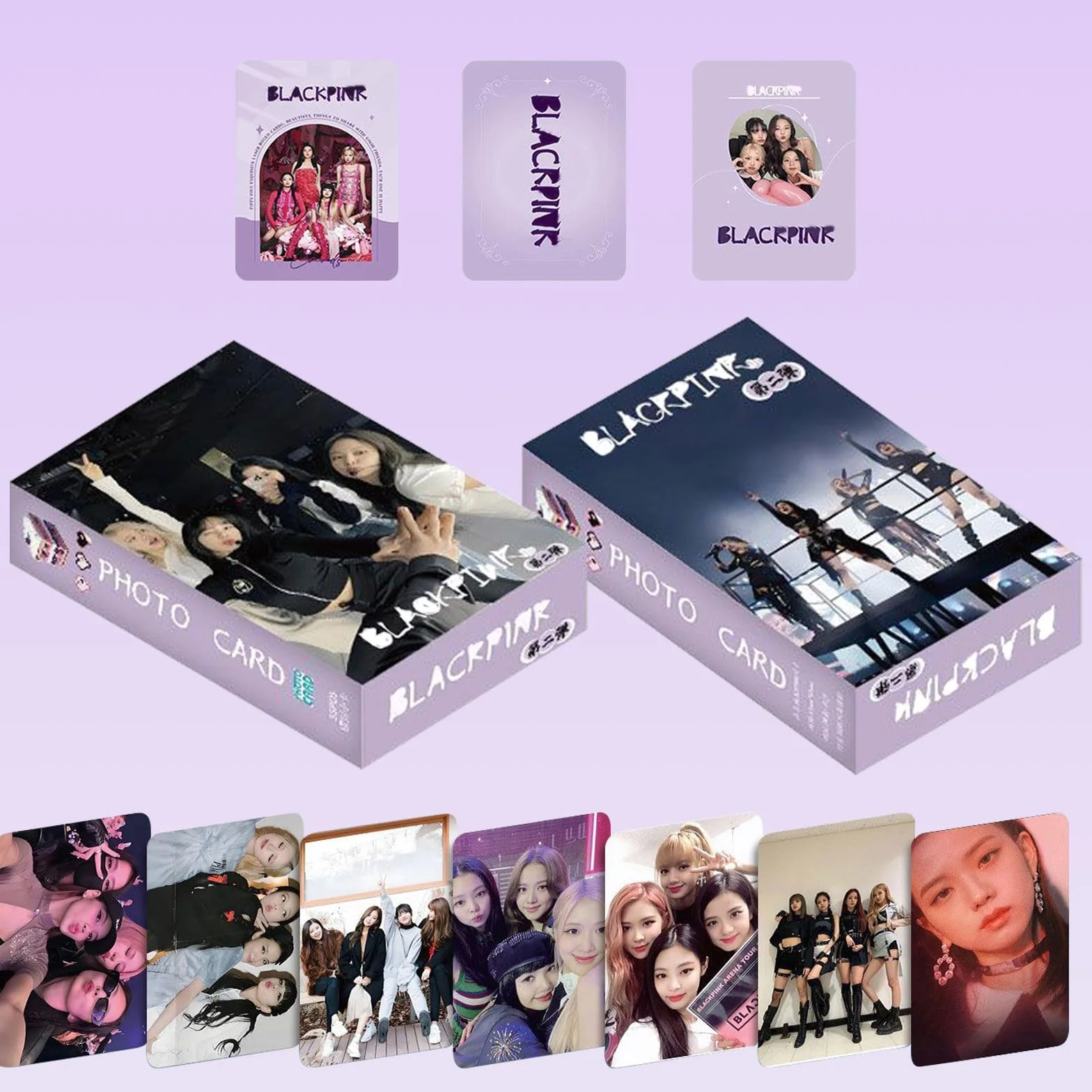Coffret Photo LOMO BP Born Pink World Tour, Lot de 55 Cartes, Album, Cadeau Fan (Couverture Aléatoire)