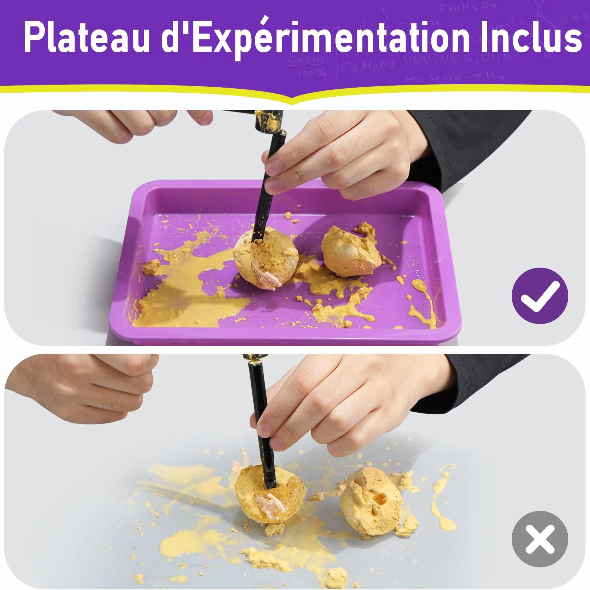 BenBen 60+ Expériences Scientifiques pour Enfants, Laboratoire de Chimie, Jeux éducatifs Cadeau pour Garçons Filles 6-10 Ans