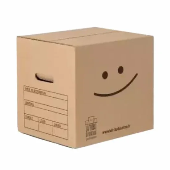 Cartons à livres avec poignées Pack 40 + 2 adhésifs