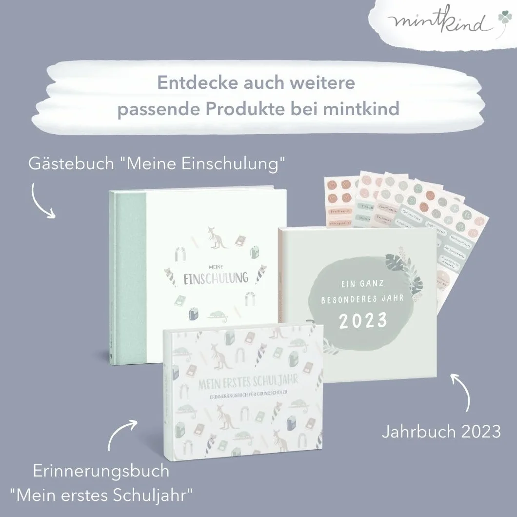 mintkind® Livre d'amitié pour l'école primaire - Mes amis d'école pour filles et garçons - Cadeau de rentrée des classes