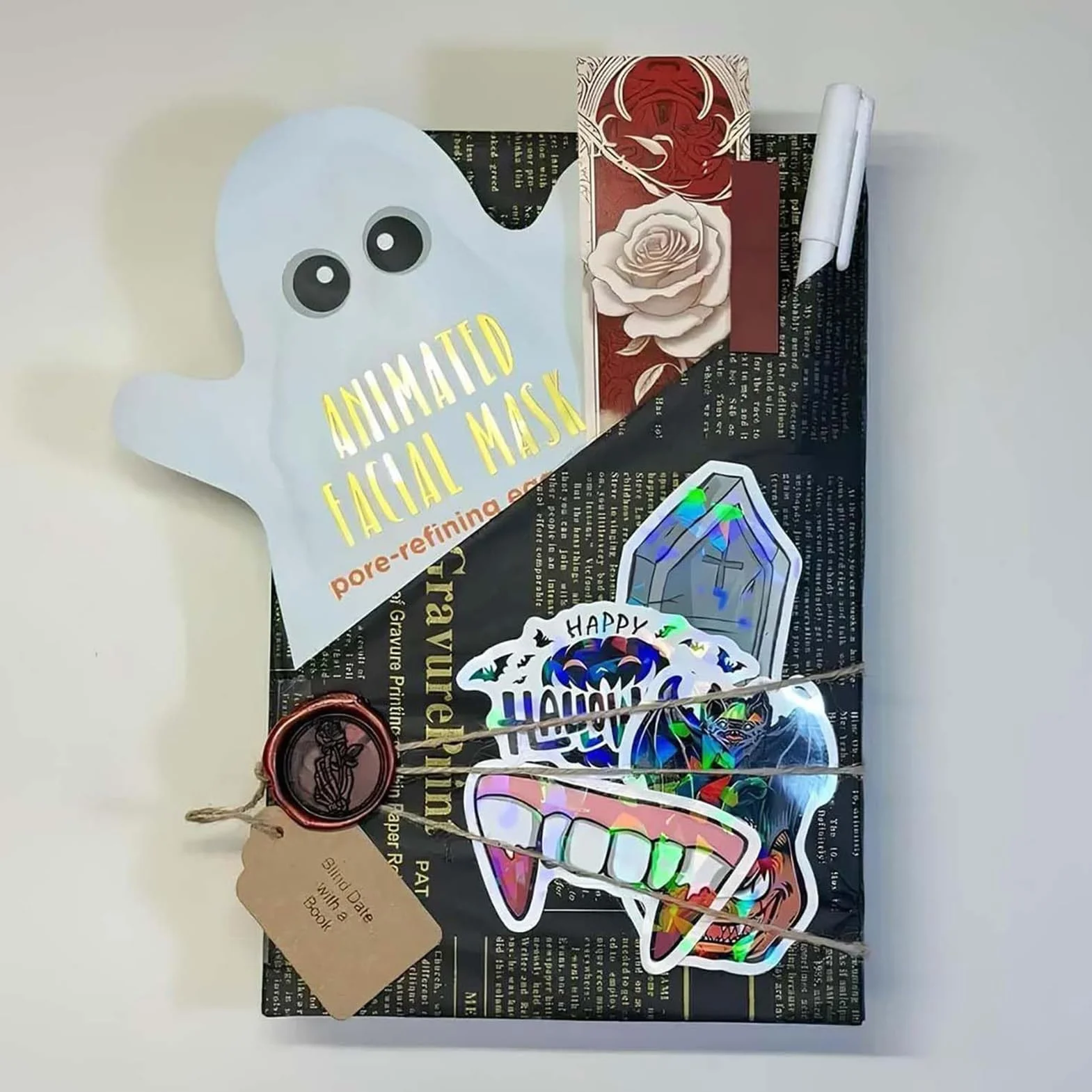 Roman Criminel Mystérieux Hexe & Halloween - Cadeau pour Amoureux des Livres avec Chauves-Souris Fantômes