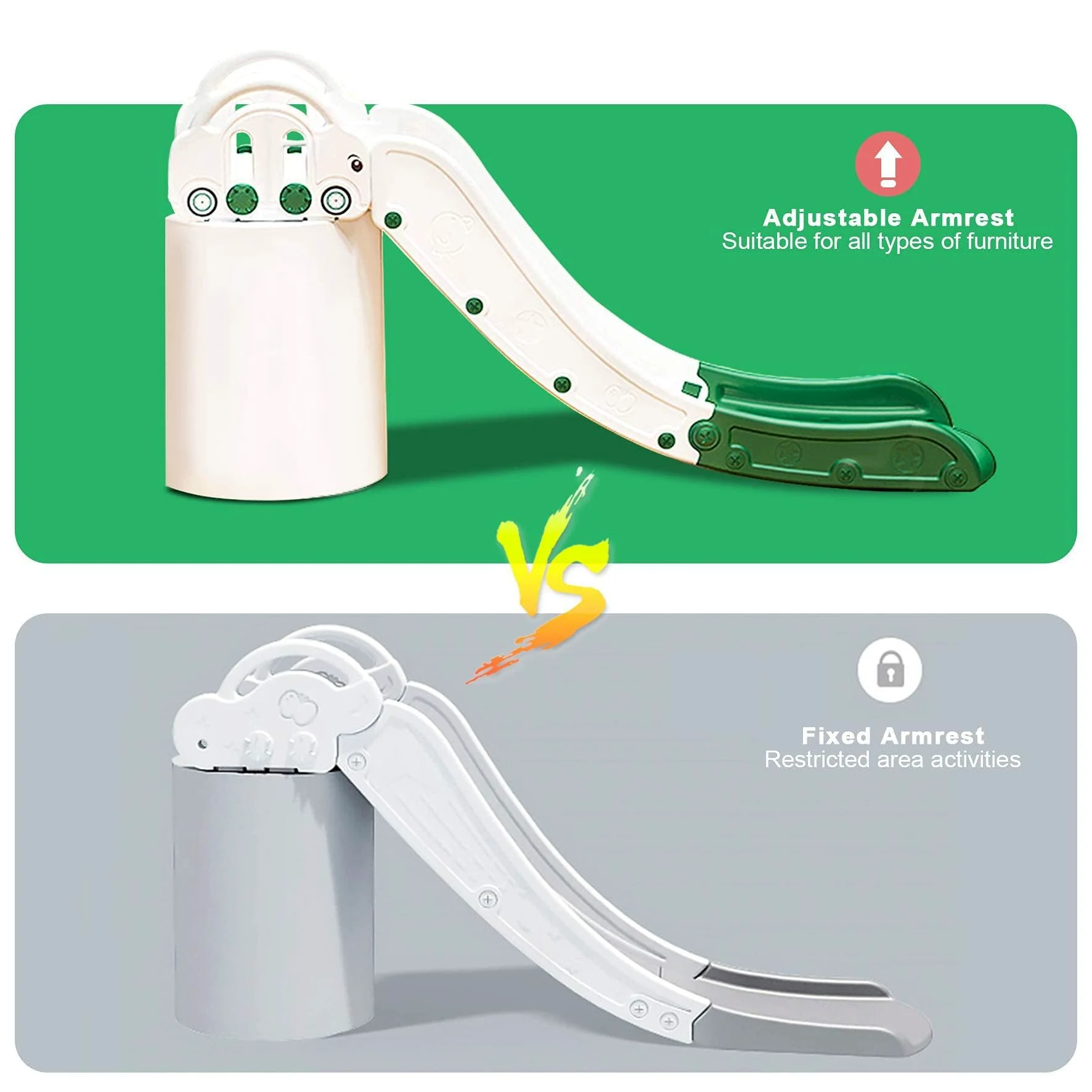 Toboggan d'intérieur pour enfant à partir de 1 an, toboggan sans armature, pour chambre d'enfant, petit toboggan pour bébé, toboggan pour bébé pour tout-petit, cadeau d'anniversaire, cadeau de fête
