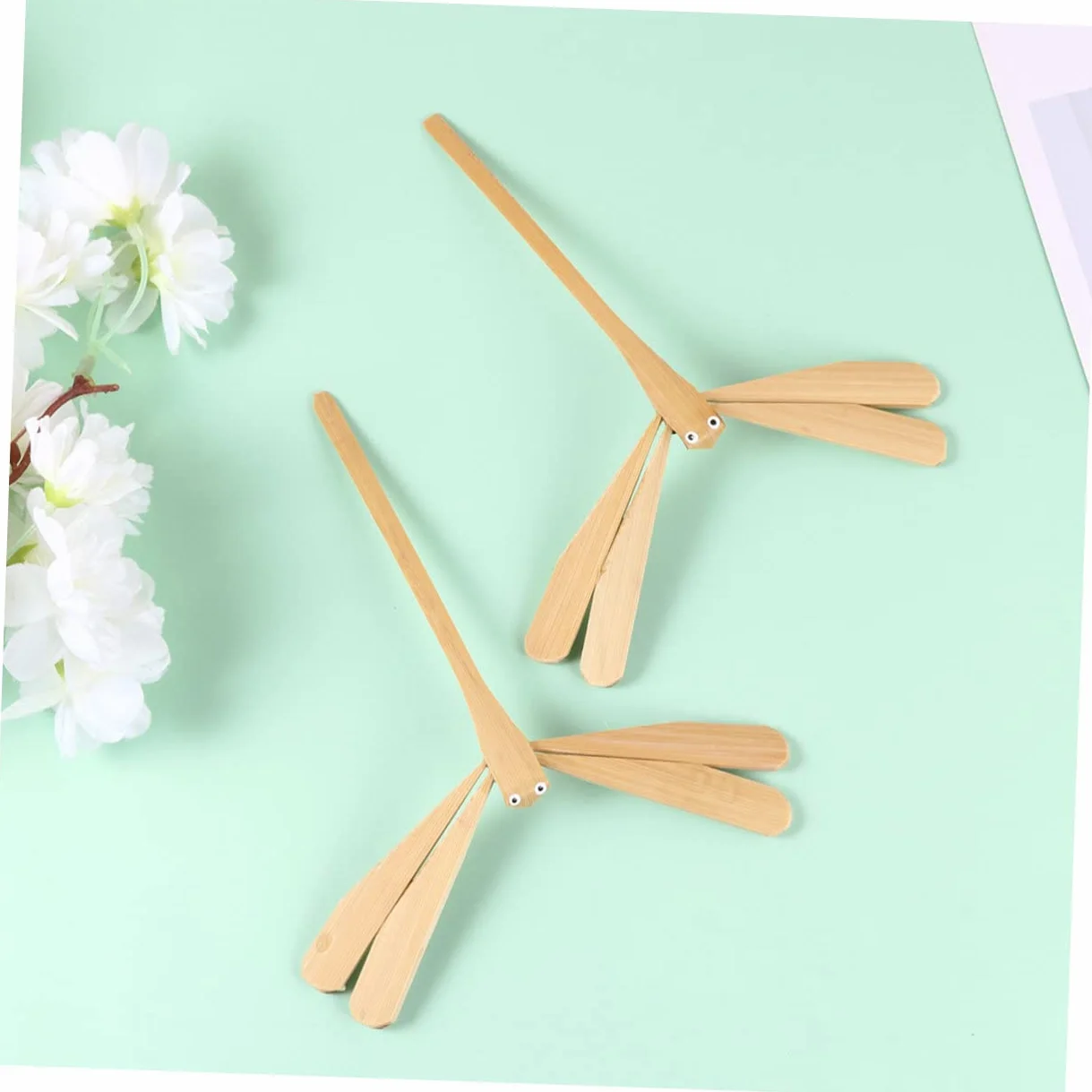 Jouet Libellule Stable en Bambou 2pcs HEMOTON, Jouet Éducatif Motricité pour Garçons et Filles