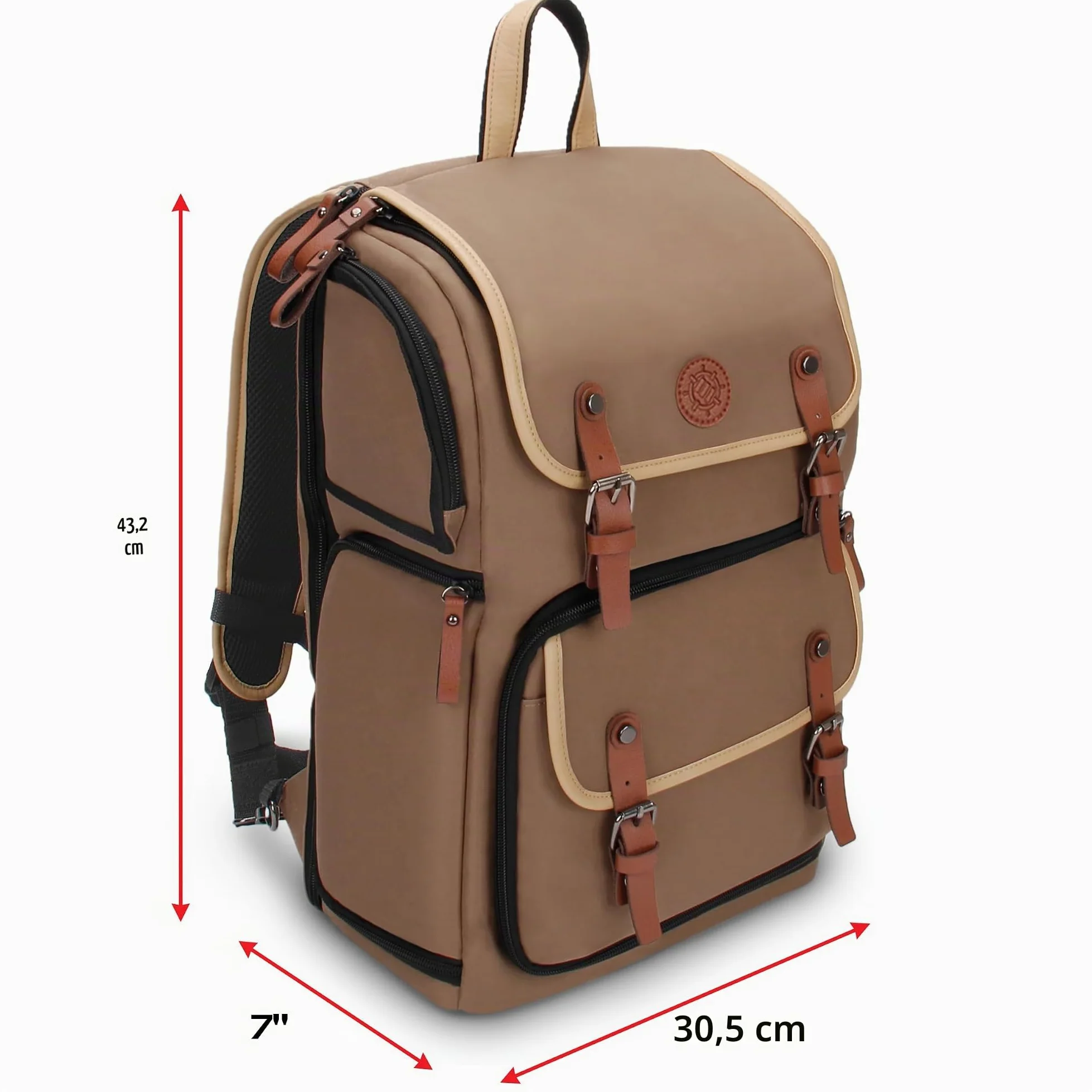 ENHANCE Sac à dos pour boîte de cartes à collectionner pleine grandeur – Espace pour classeur de cartes, boîte de pont TCG, support de tapis de jeu – Compatible avec Magic the Gathering (Bronzer)