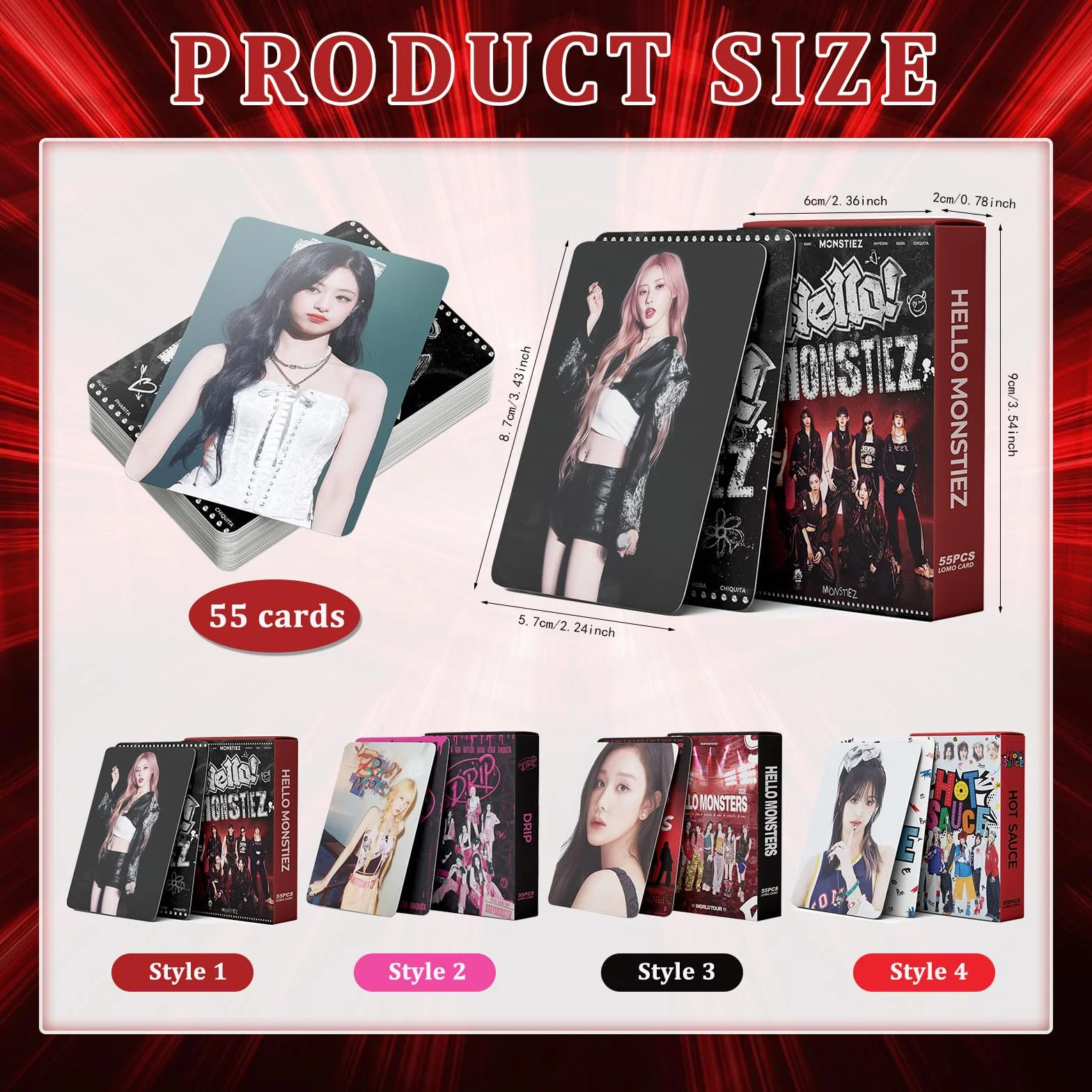 BM Album Photocard Sticker Set 220 Pièces K-Pop Cartes de Collection Lomo Cards Cadeau