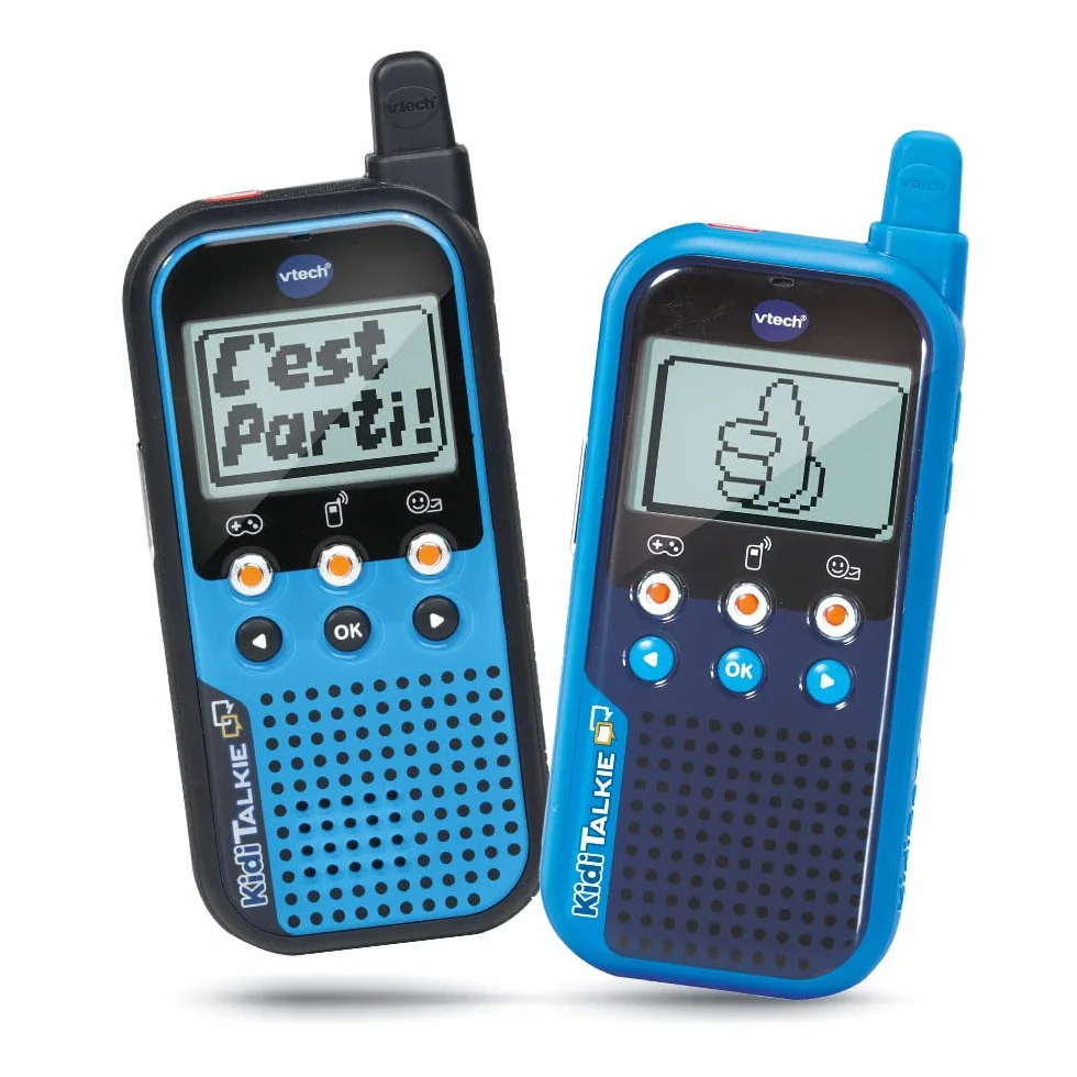Vtech Kidi Talkie Talkie-Walkie Enfants avec écran et Jeux Jouet électronique éducatif Version FR