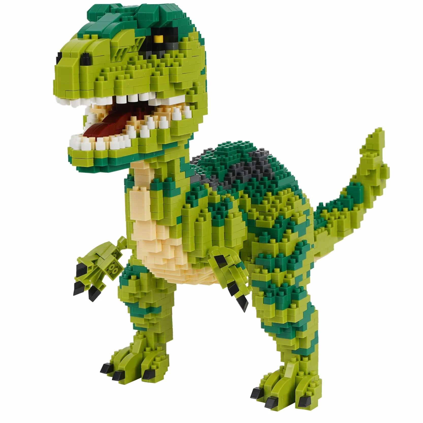 LULUFUN Kit de Blocs de Construction Dinosaures, Jouet de Mini Blocs Bricolage, Cadeau Adultes Enfants Velociraptor
