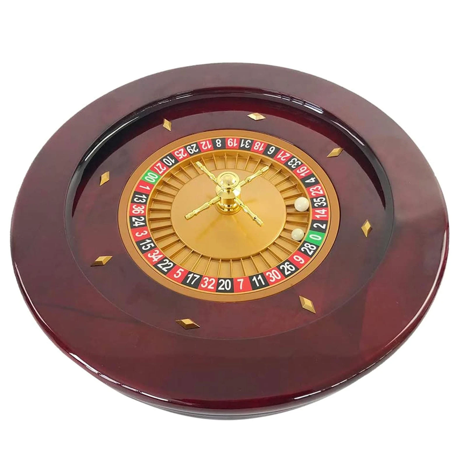 Jeu de roues de roulette en bois – Précision de qualité casino pour soirée de jeu et divertissement à domicile