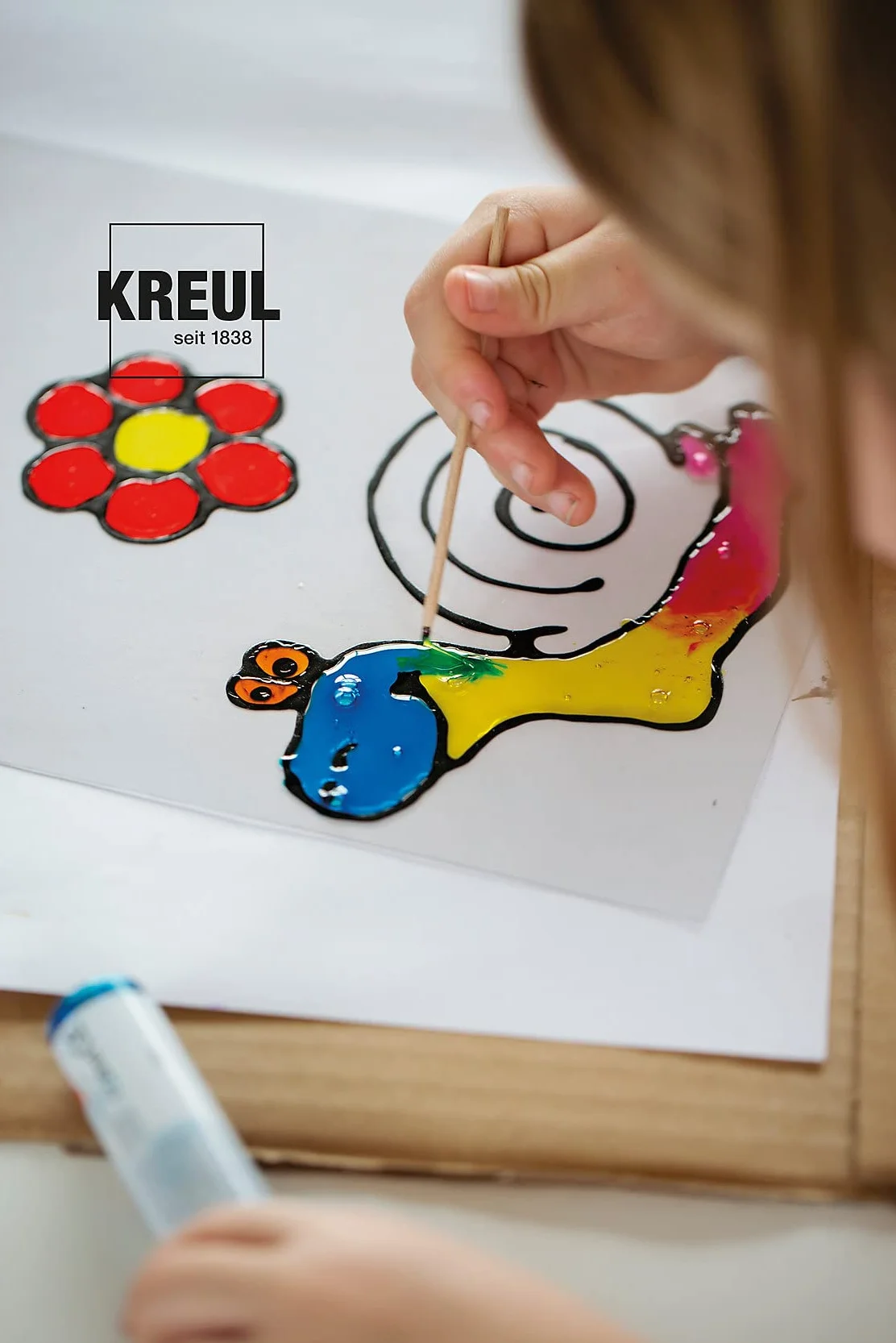 KREUL Mucki Window Color Kleine Tierwelt Set de coloriage pour fenêtres 7 crayons 29 ml