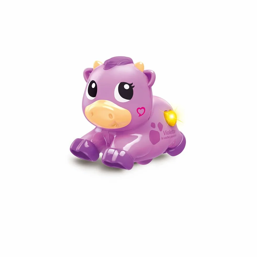VTech Tut Tut Animo Bisous Super Maison Toboggan Ferme Jouet Enfant avec Violette Vache Pipelette Jouet Musical Sonore Cadeau 1 à 5 Ans Français