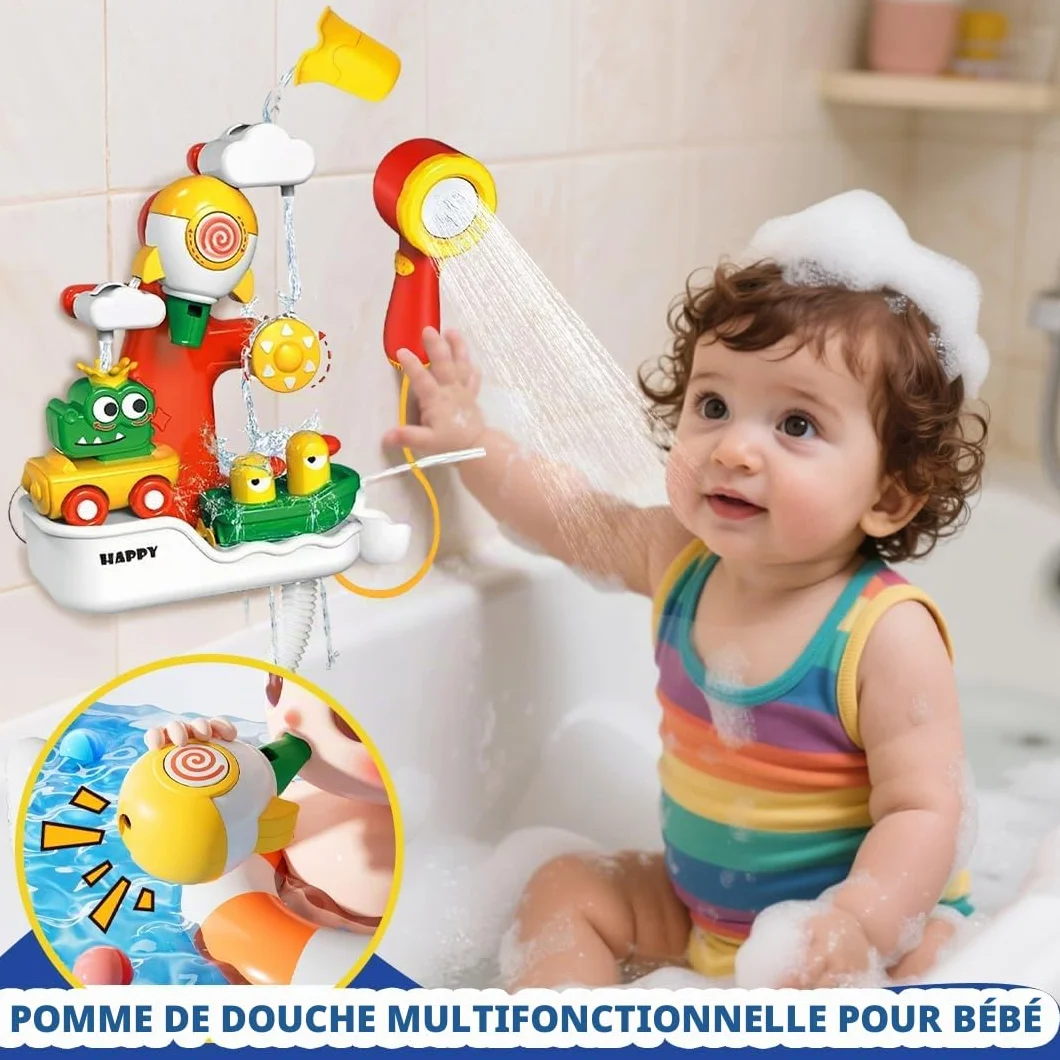 LUKIUP Jouet Bain Cascade Interactif Conception Fusée