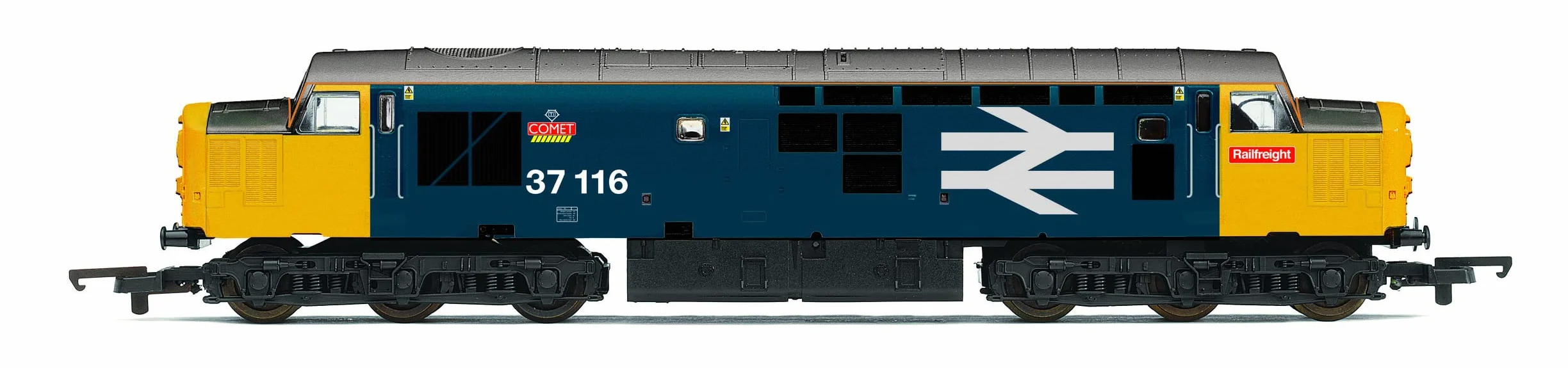 Hornby Railroad Plus Br, Classe 37, Co-Co, 37116 'Comet' - Era 8, Locomotives, Bleu, R30185