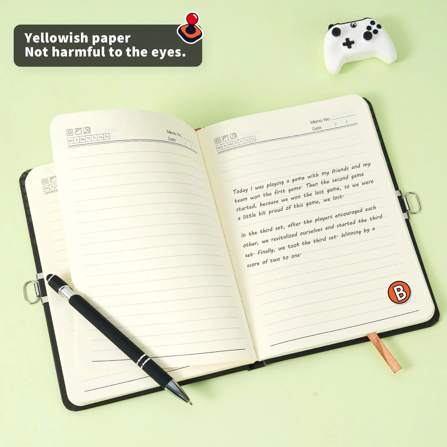 WERNNSAI Journal de Jeu pour Enfants - Cahier Lumineux A5 avec Cadenas et Clés Bloc-notes Ligné