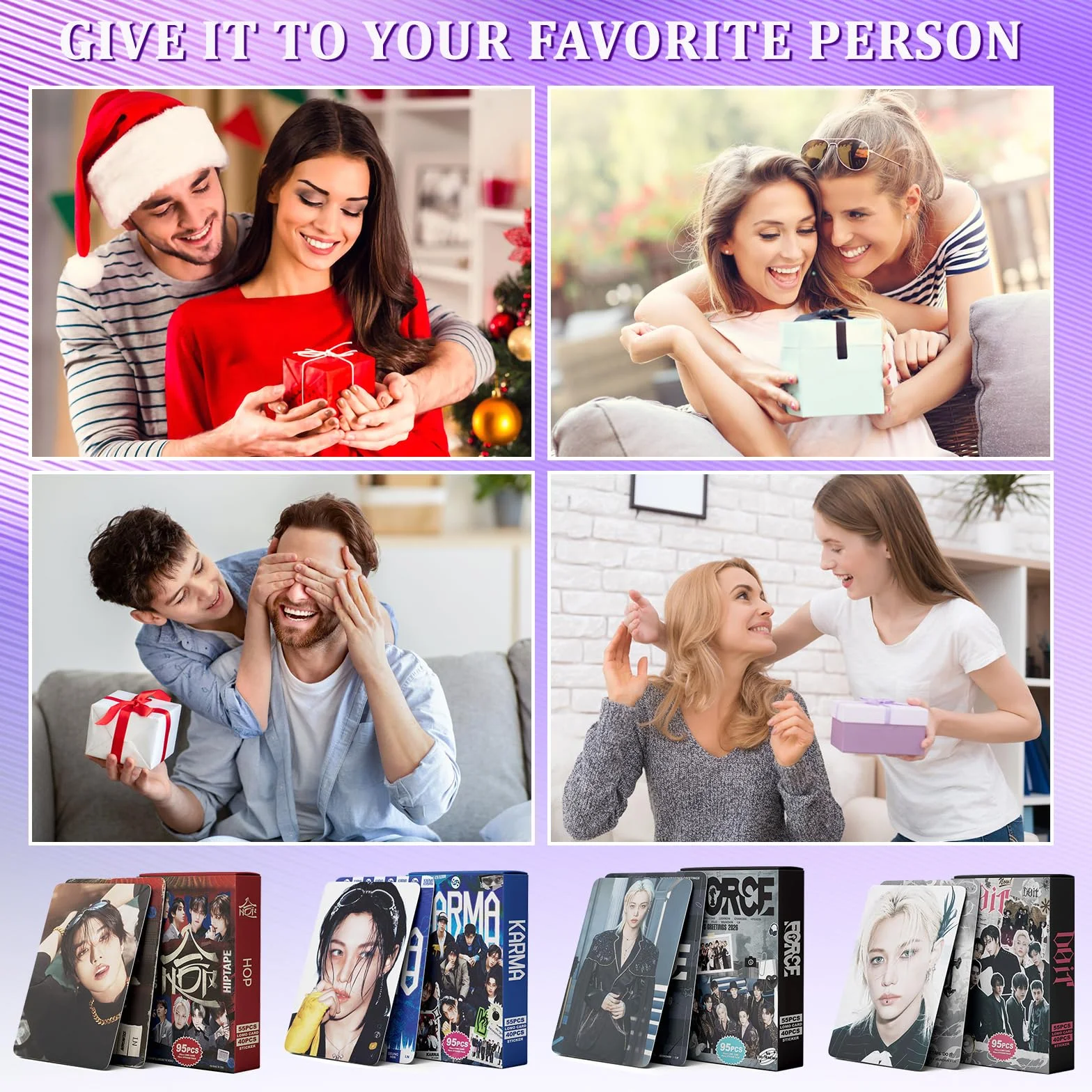 SK 5 Star Album Photocard Sticker Set 380 Stück K-Pop Cartes de Collection Lomo Karten Cadeau