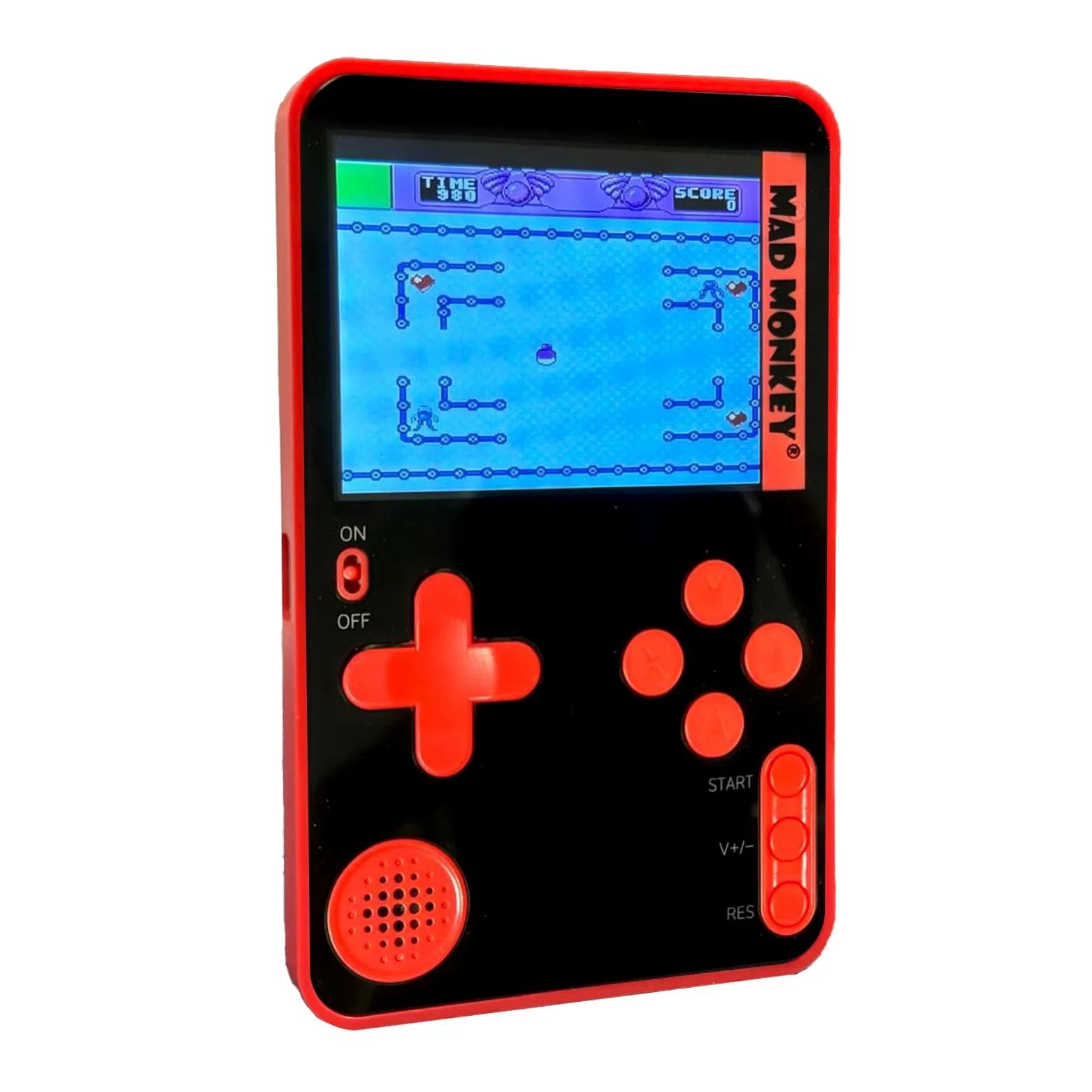 Console de Jeu rétro Slim - Console de Jeu Portable avec 300 Jeux rétro - Mini Console de 2,5" - Fonctionne avec Piles - Charge USB C - Console de Jeu pour Les déplacements