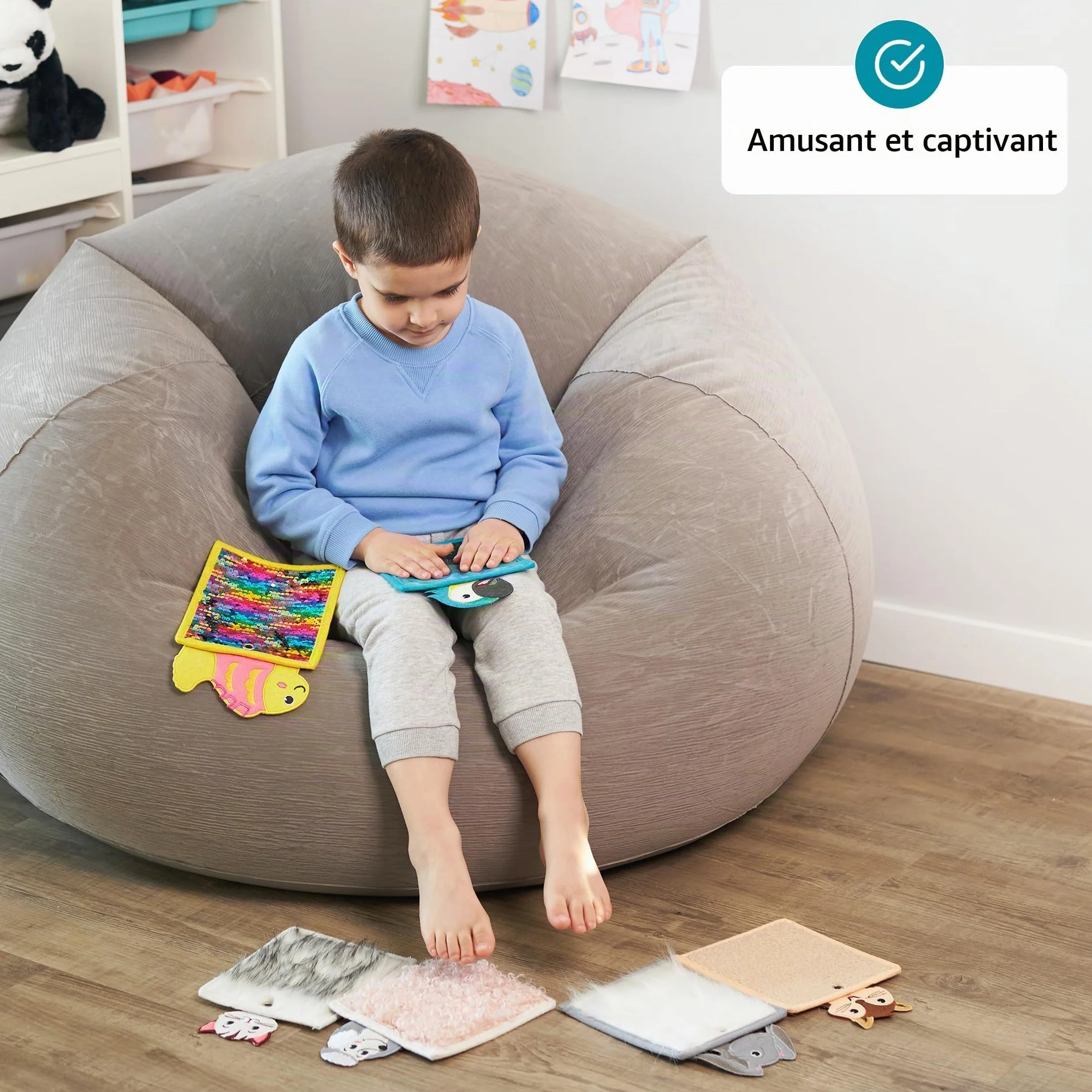 Tapis Sensoriel Texture Enfants Dalle Sensorielle pour Enfants Autistes