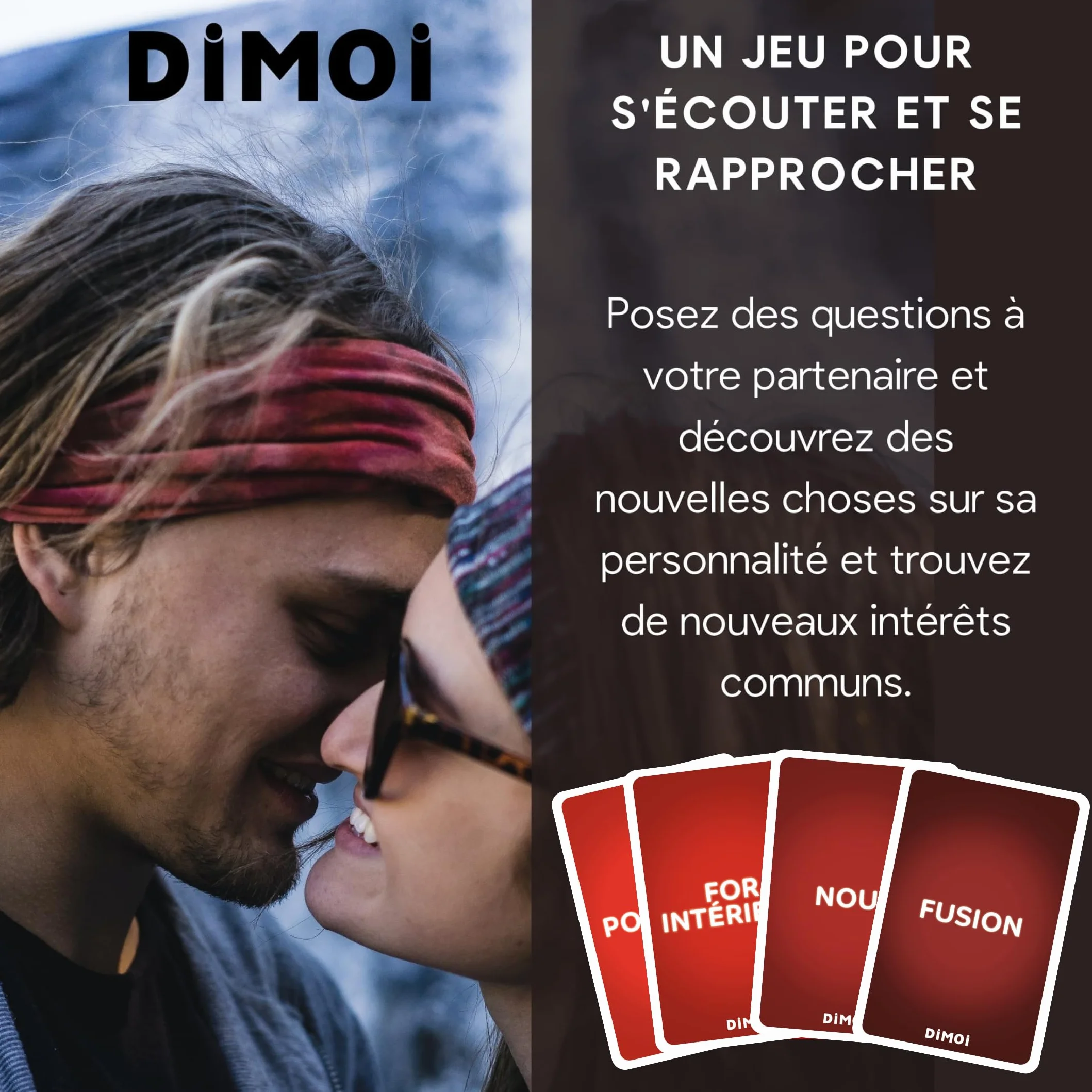 Dimoi Jeu de Couple 240 Cartes pour Conversations Amoureuses - Cadeau Femme Homme