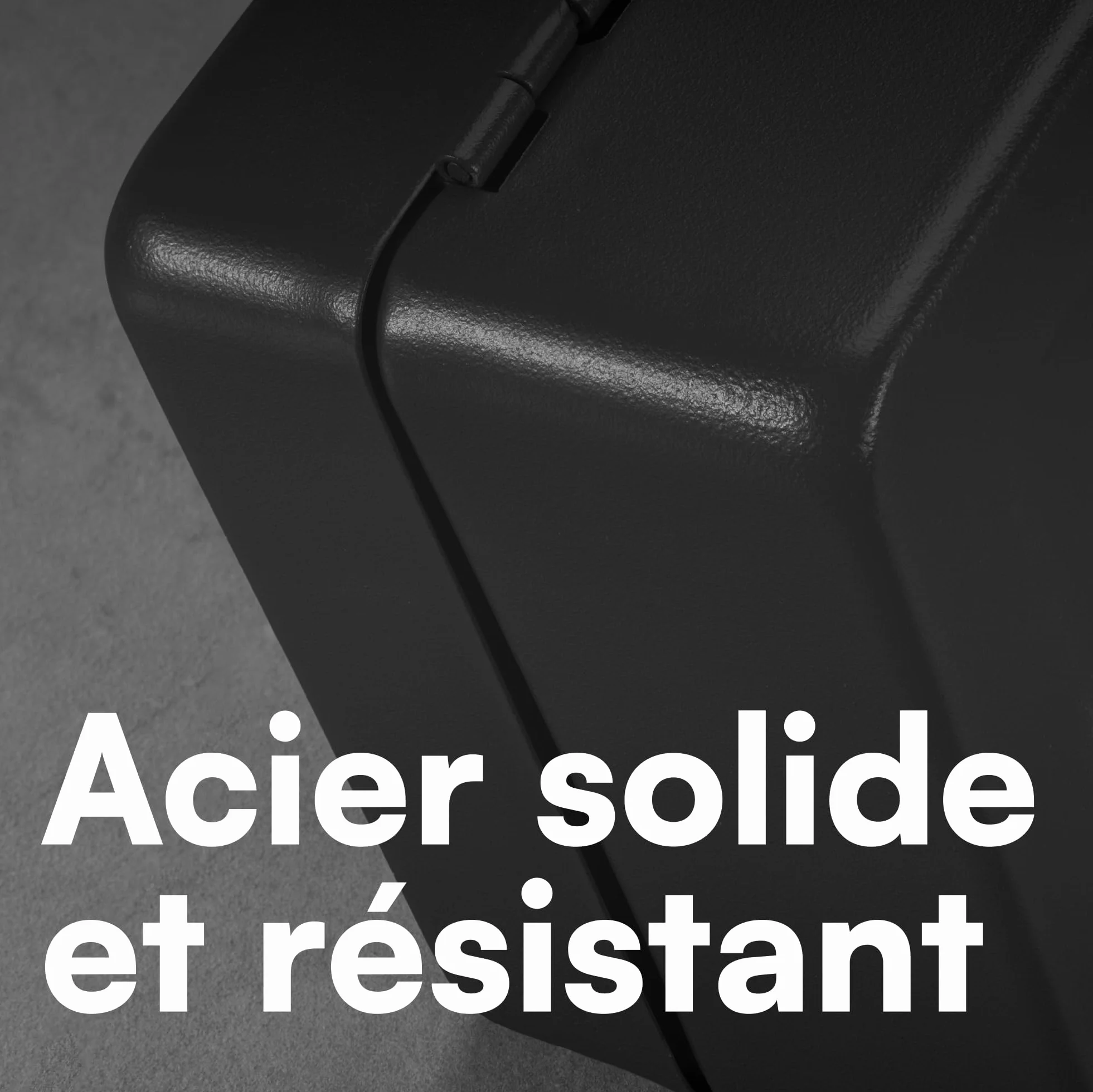 Coffre-fort en acier H & S 15,2 cm 2 clés Noir