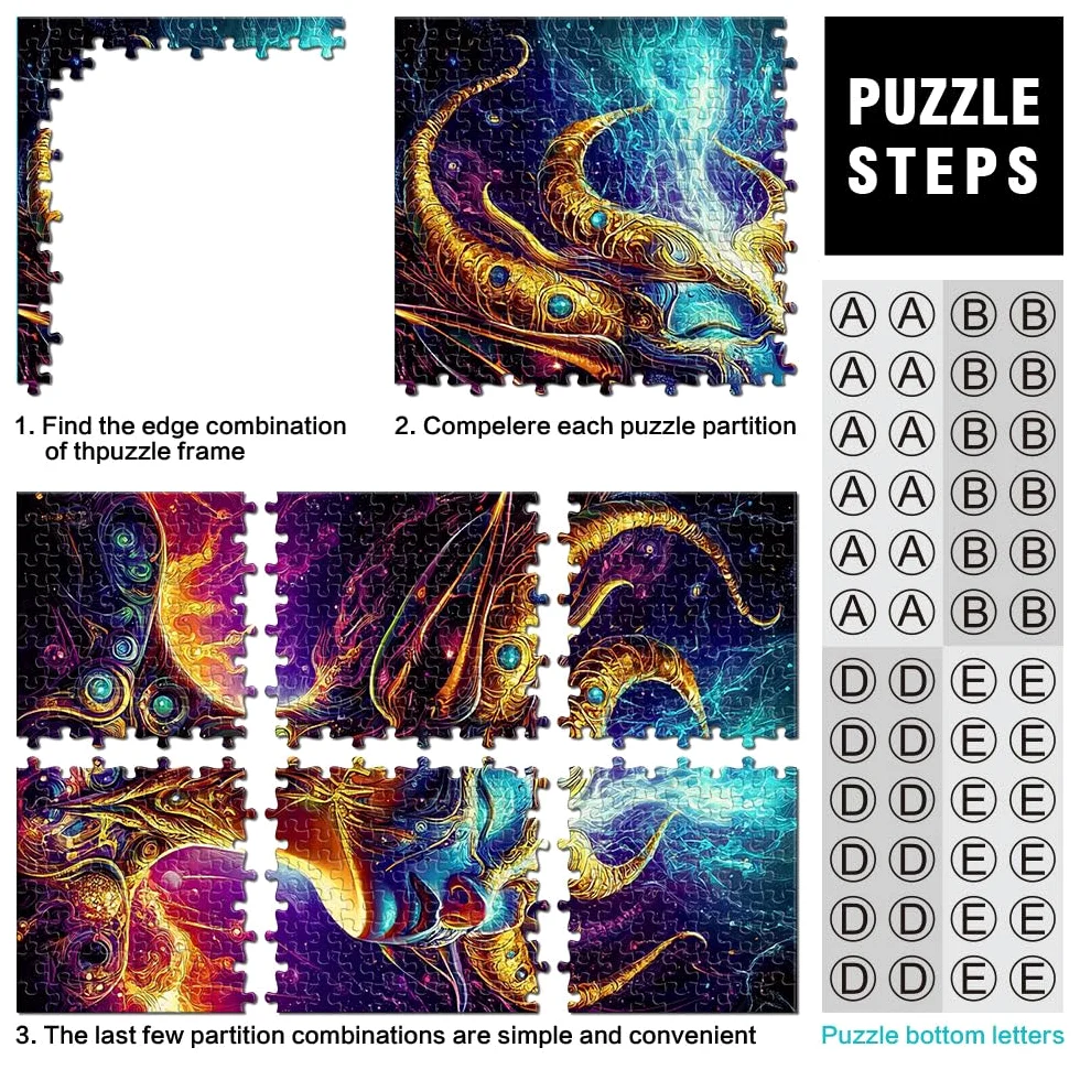 Démon de l'énergie Cosmique Puzzles de 2000 pièces pour Adolescents Jeu de Quiz est idéal comme Cadeau pour Toute la Famille 70x100cm