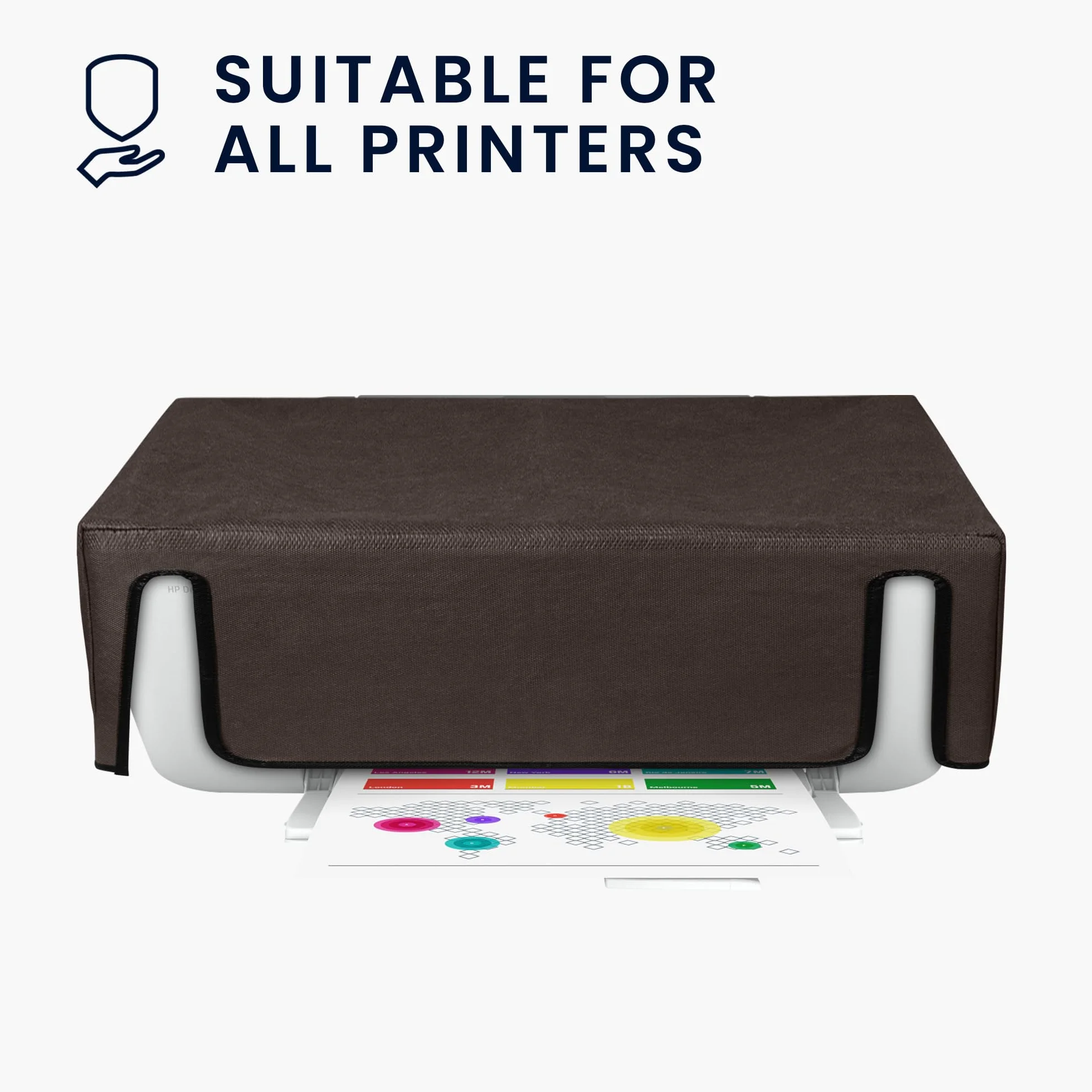 HP DeskJet 2755e Housse de protection kwmobile chocolat