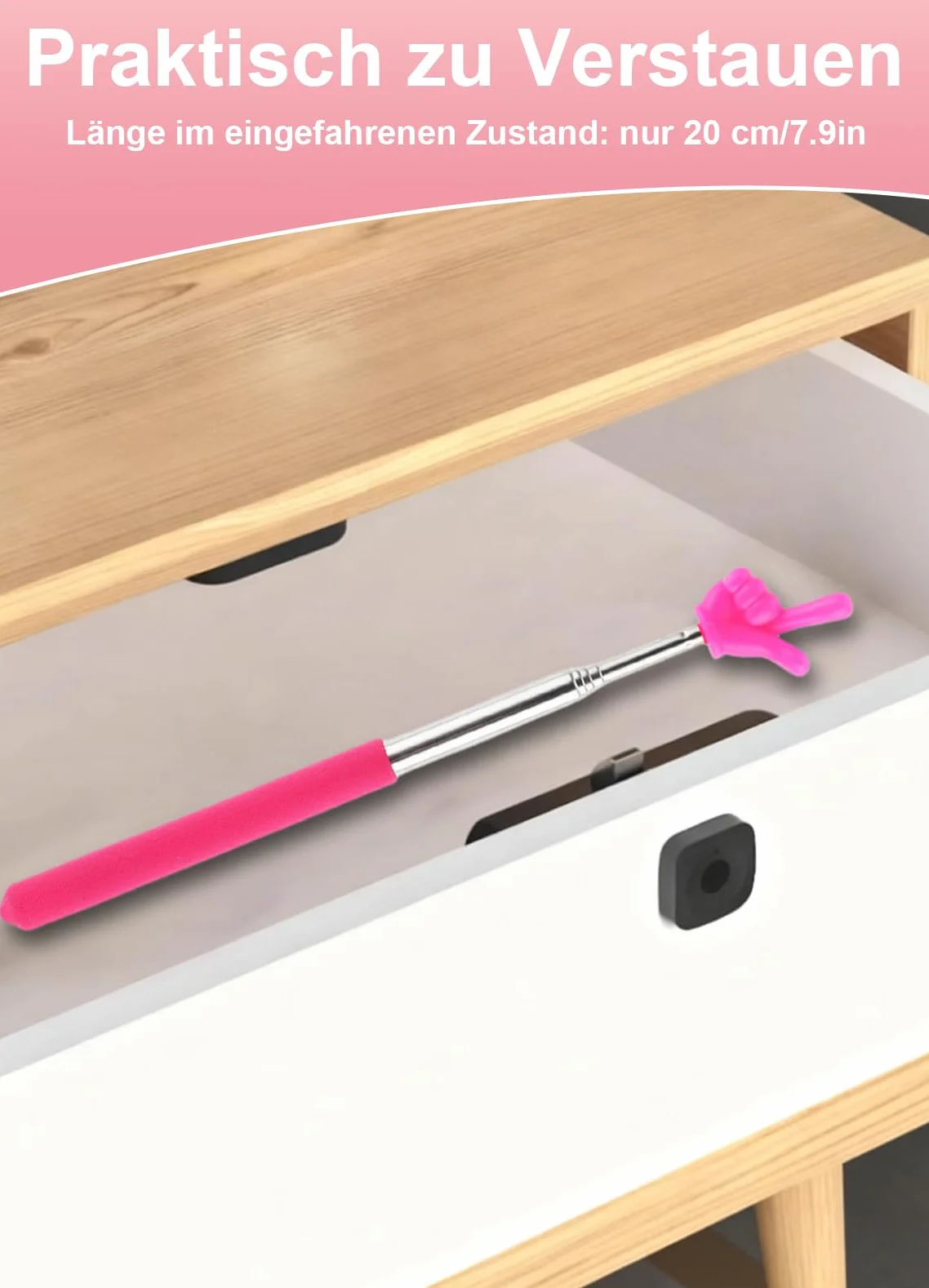 Pointeur télescopique 4 pièces, bâton pointeur pour doigt, besoins des enseignants, interaction en classe