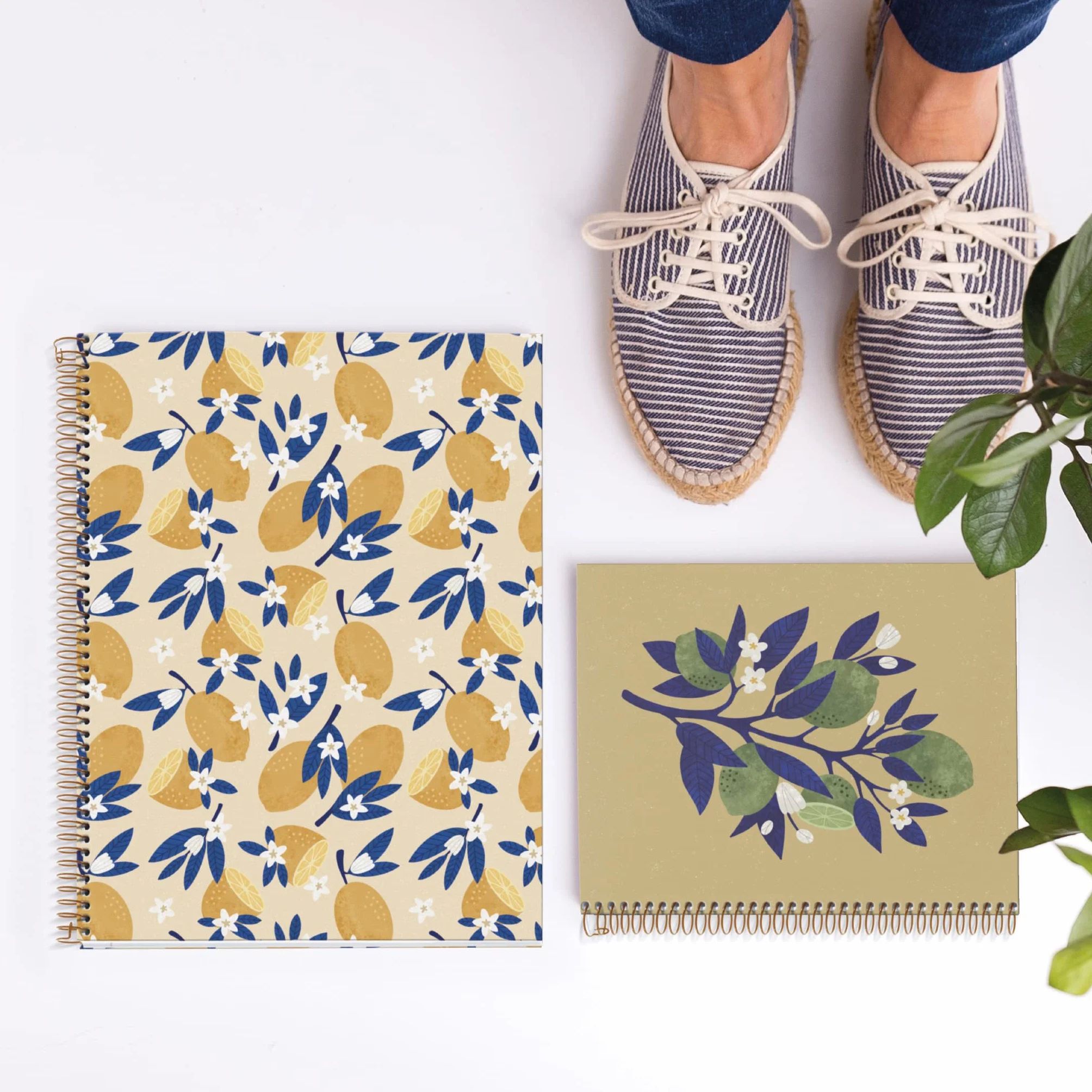 Miquelrius Cahier A4 Ligné Spirale 100 Feuilles 70 g/m² Sweet Fruits Collection Lemons