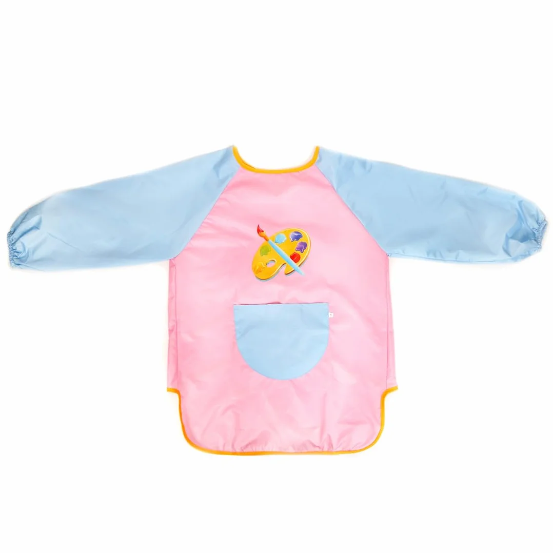 HUKUMA Tablier Peinture Enfant Imperméable Manche Longue 7-11 Ans avec Poche