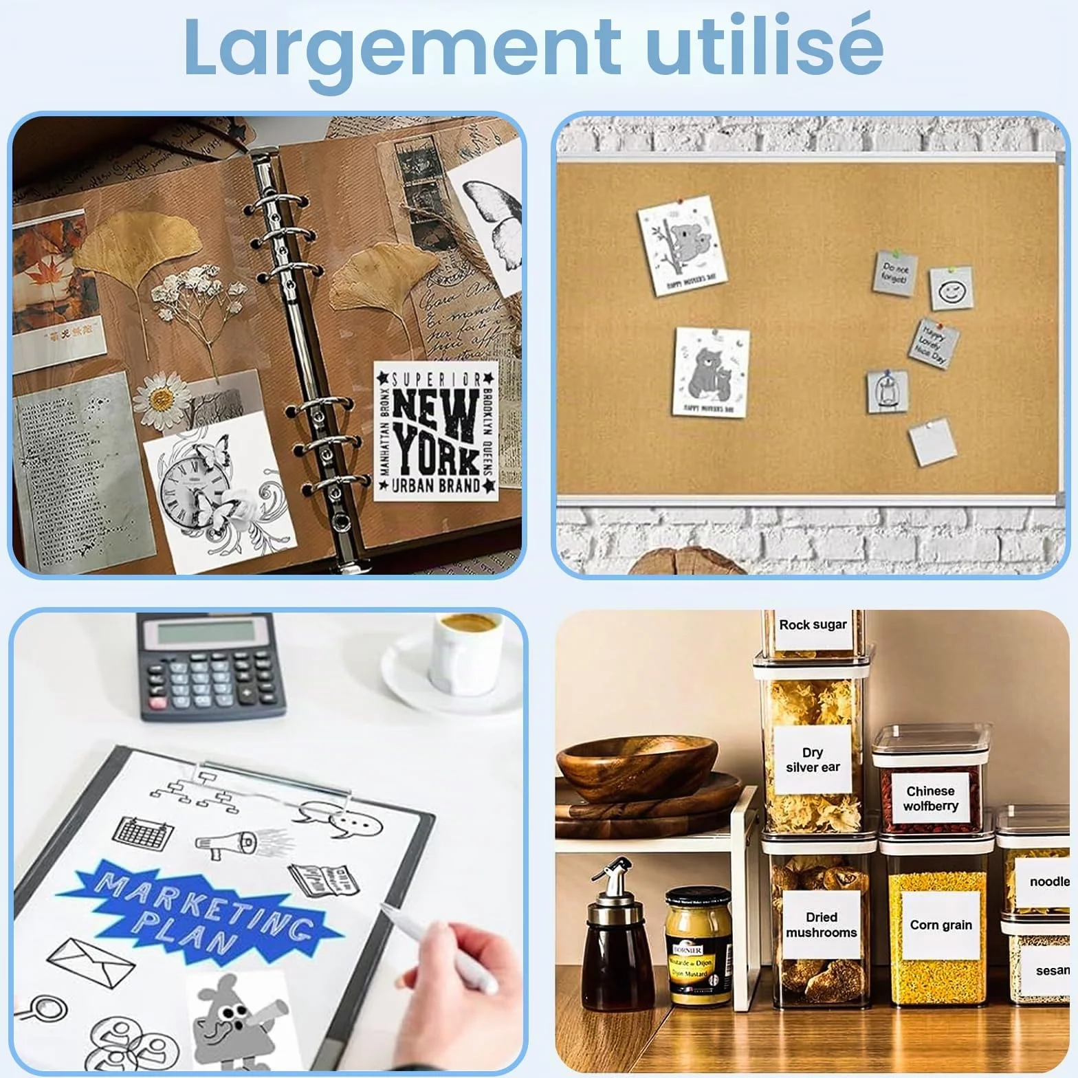 Papier Rouleau Mini Imprimante Thermique 57x25MM 8 Rouleaux 3 Couleur + 5 Blancs