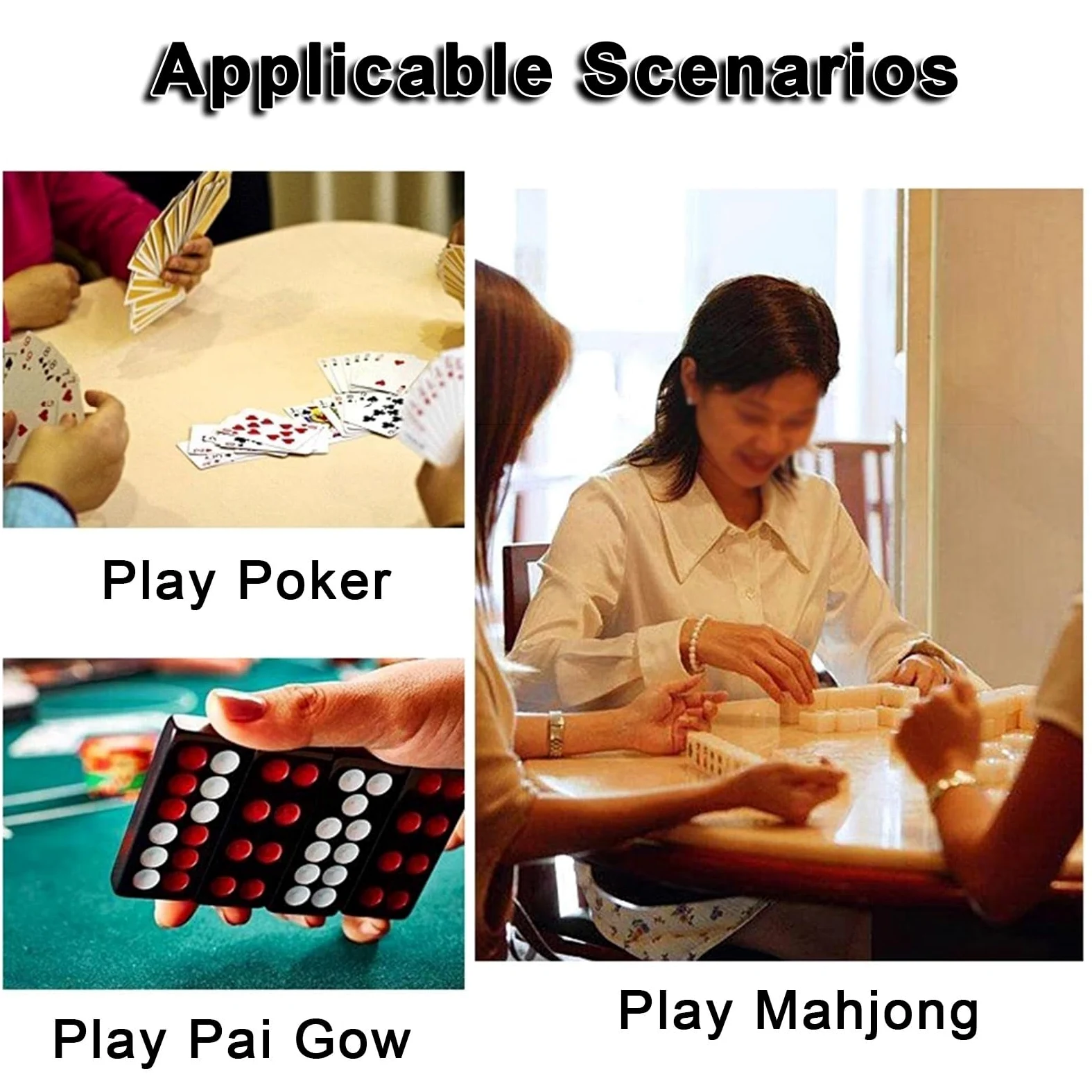 Tapis de mah-Jong, Tapis de Table Majiang, Tapis Mahjong épais, carré avec Sac Rangement(Blu,70cm/27.55in)