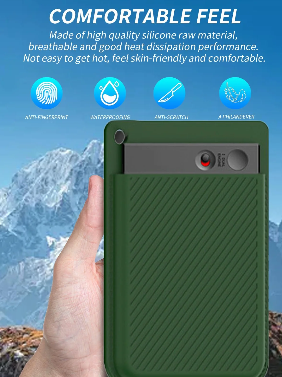 Étui pour enregistreur vocal PLAUD Note AI, protection tout compris, lavable, vert