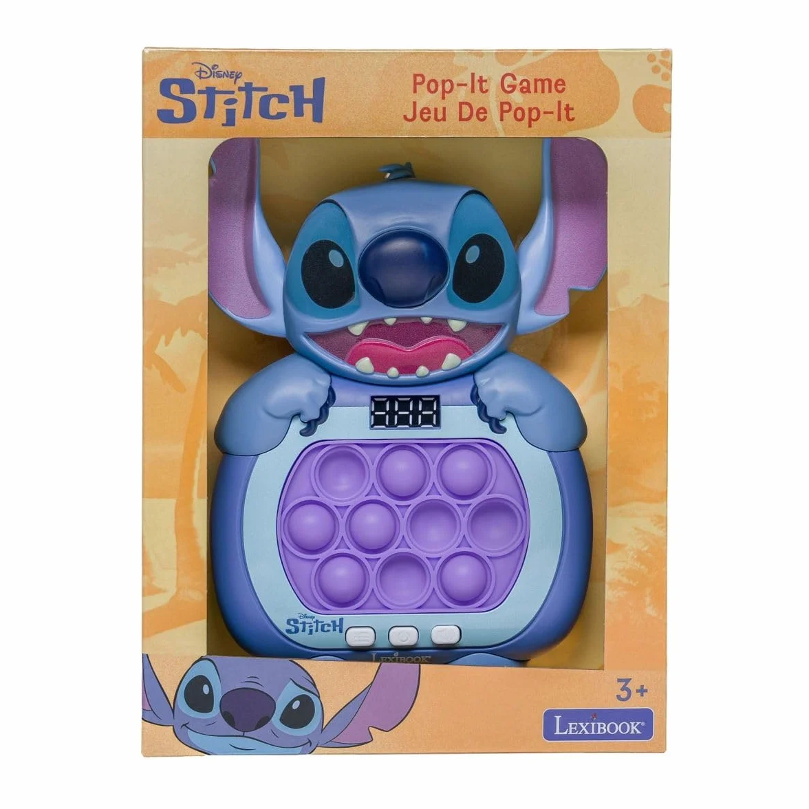 Lexibook Disney Stitch Jeu Fast Push Bleu JG500DLXB