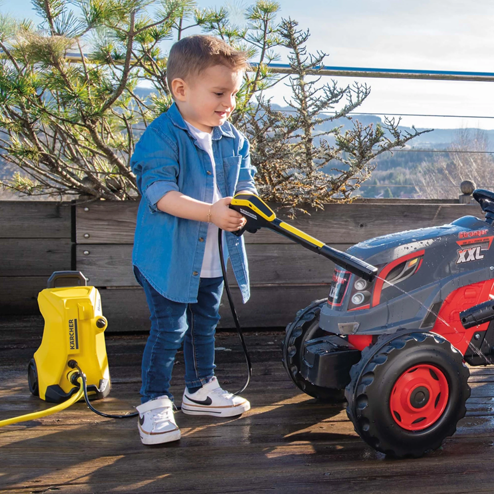 Smoby Kärcher Nettoyeur Haute Pression K4 Réplique Raccordement Tuyau Transportable 3 Ans