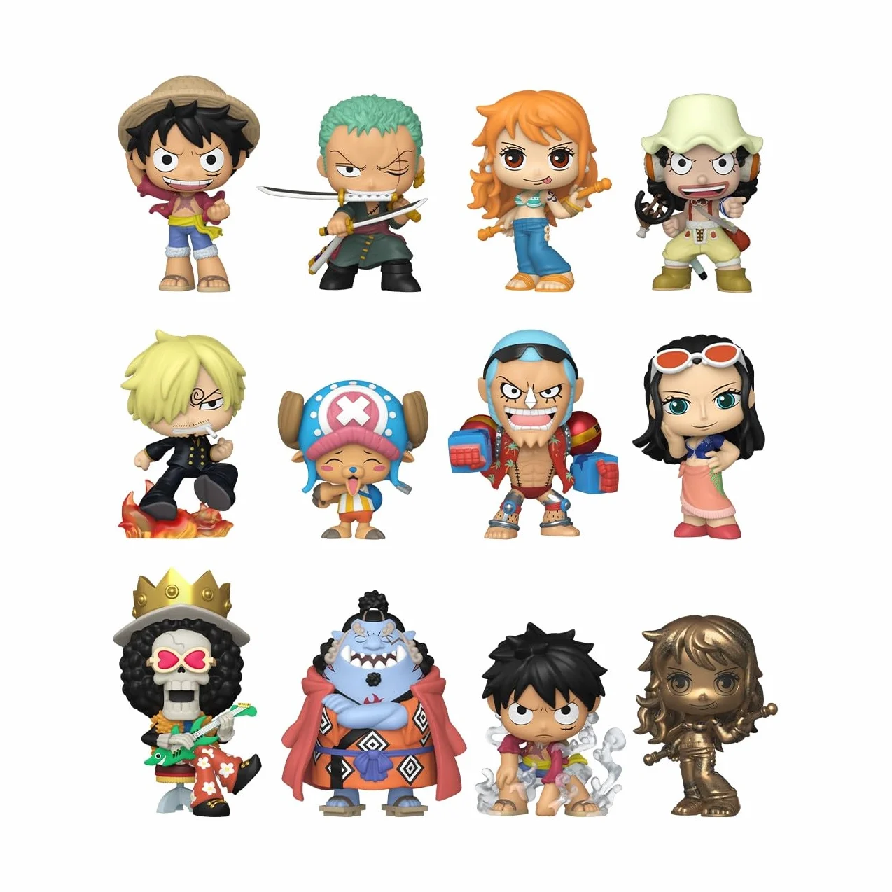 Funko Mystery Mini One Piece Straw Hat Crew Monkey D. Luffy Figurine en Vinyle de Collection Officiel