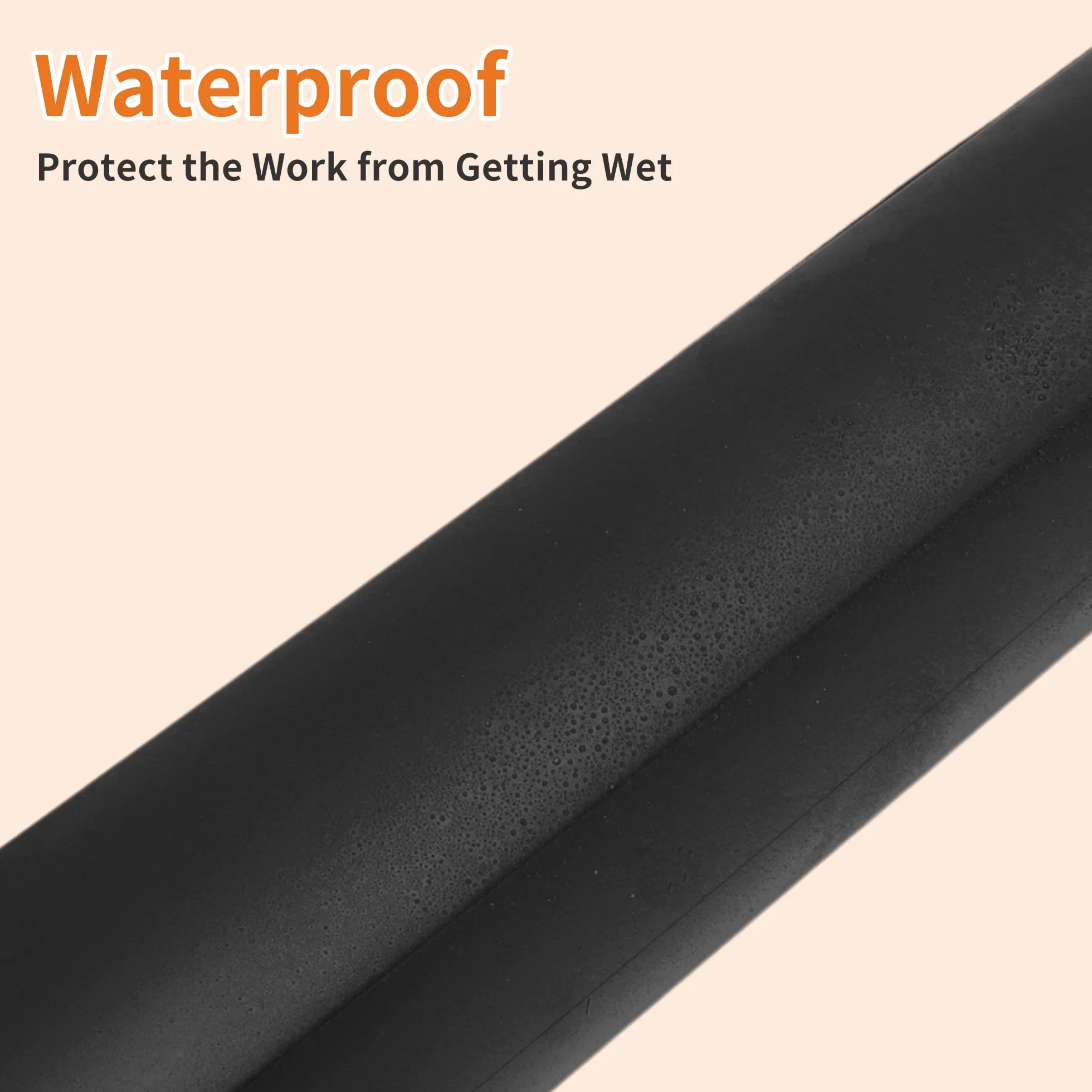 Tube À Affiche Extensible Rouleau à Poster Télescopique 62,5-104,5 cm Imperméable Noir avec Bandoulière