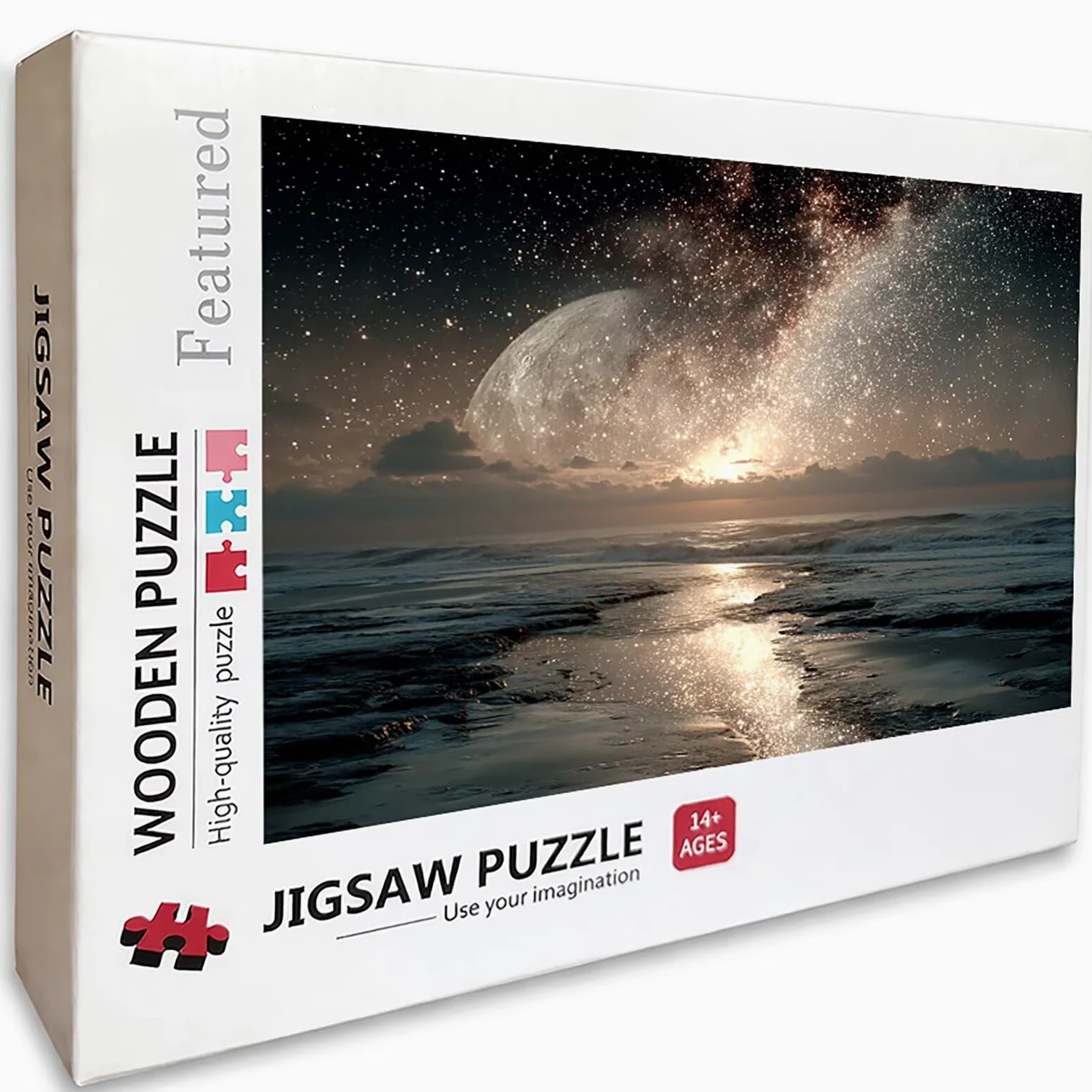 Ciel éToilé Puzzle 4000 pièces Adultes, Puzzle Bois 141x87cm, Adultes Jeu éducatif Défi énigme avec Une Boîte d'emballage Exquise, Jeu Relaxant Détente Collection, Cadeau Fille, (Flots) 9-5693