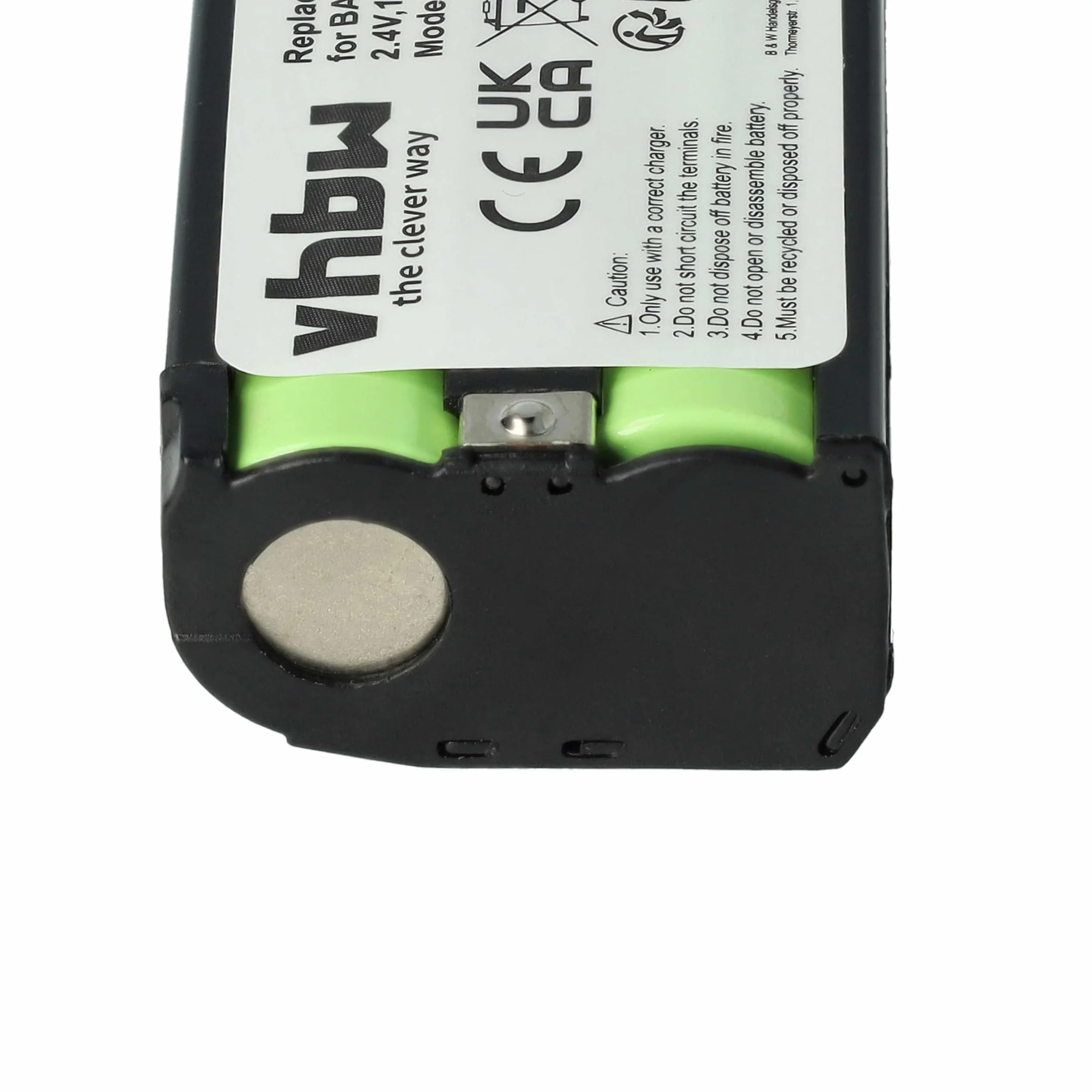 vhbw Batterie Remplacement pour Sennheiser BA2015 BA-2015 Micro 1500mAh 2,4V NiMH