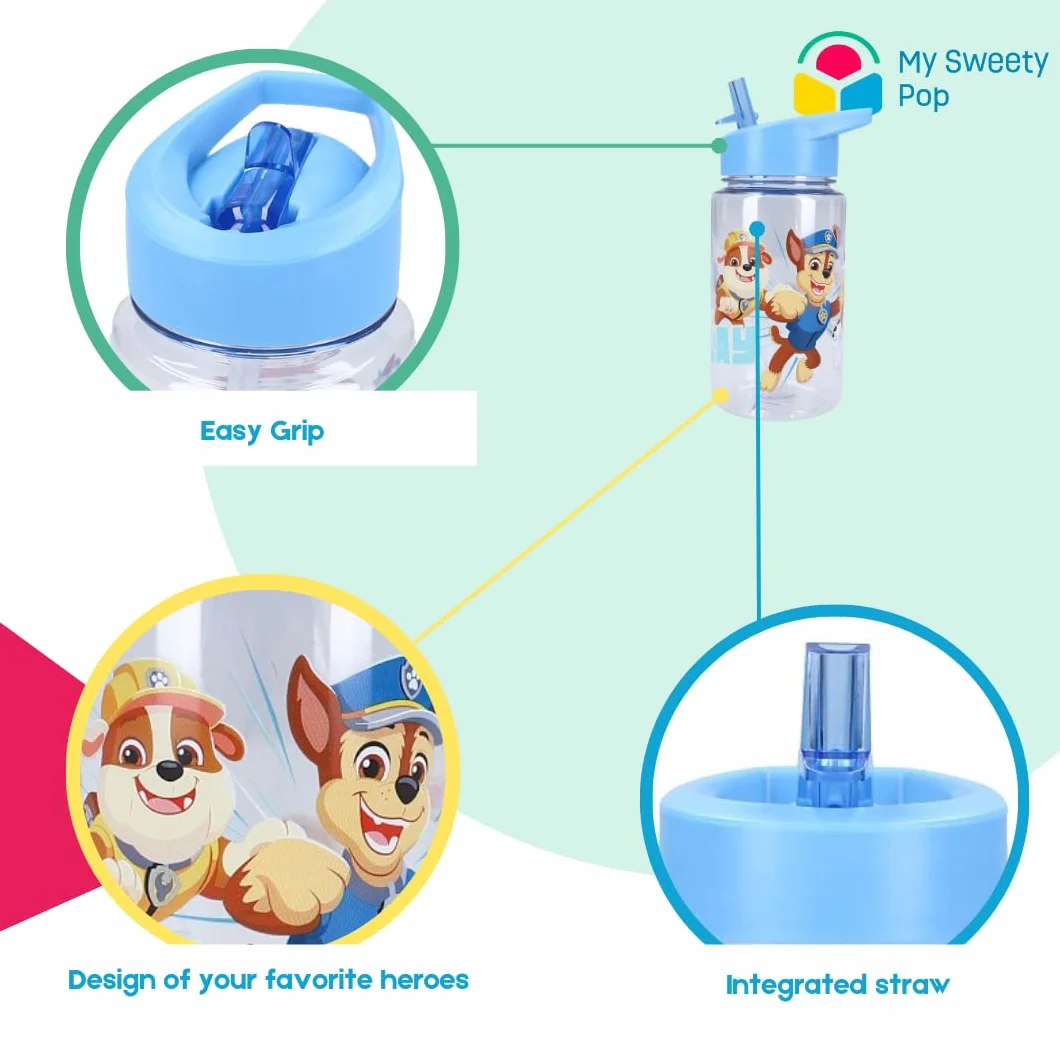 Gourde Pat Patrouille Transparente Plastique 12 cm 450 ml Enfant