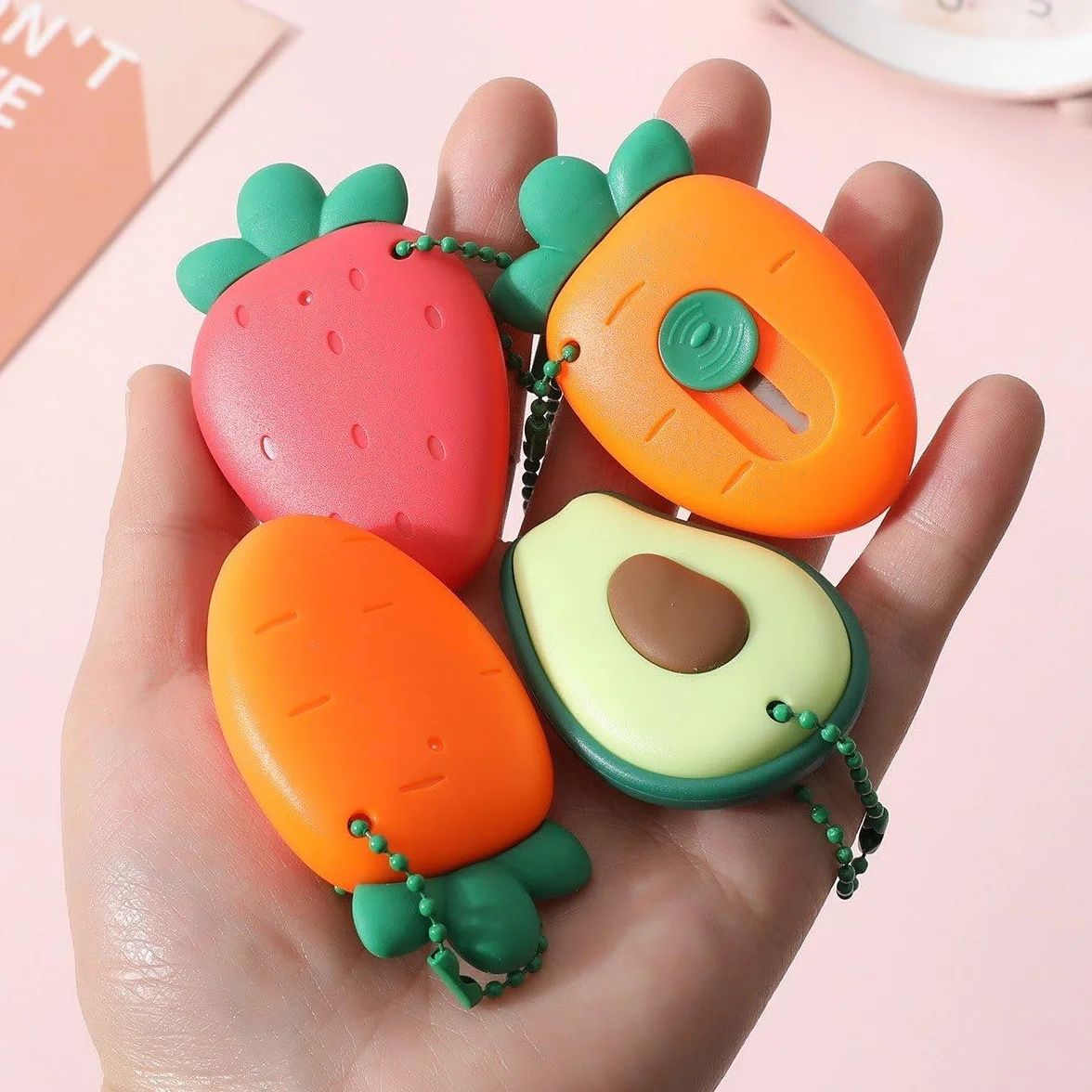 Lot De 3 Mini Couteaux Utilitaires De Sécurité, Coupe-boîte en Forme De Fruit, Ouvre-Lettre Rétractable