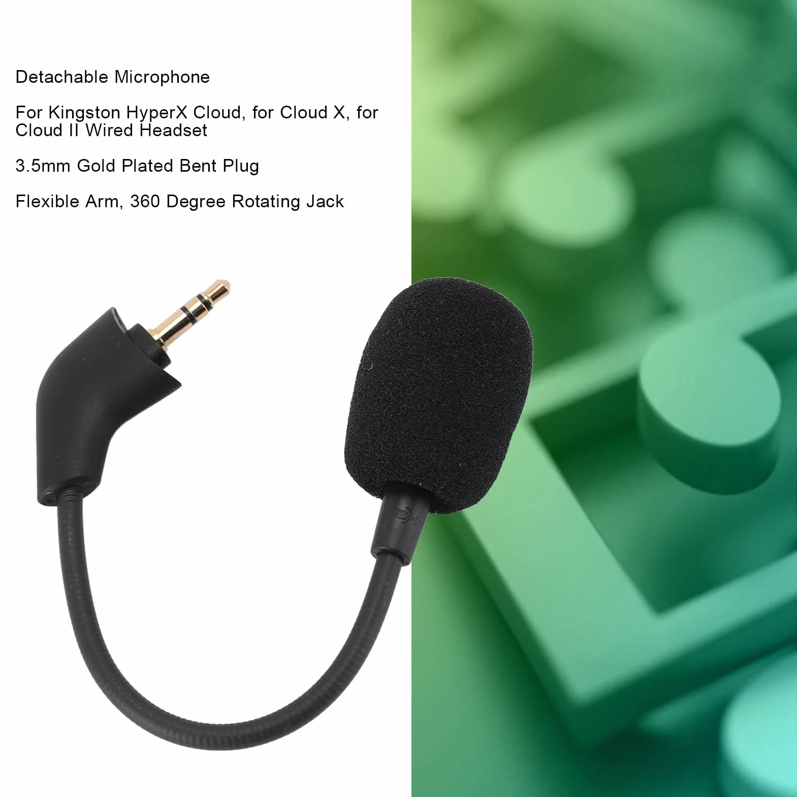 Perche Microphone Remplacement HyperX Cloud Cloud X Cloud II 3,5 mm Antibruit Couvercle Mousse