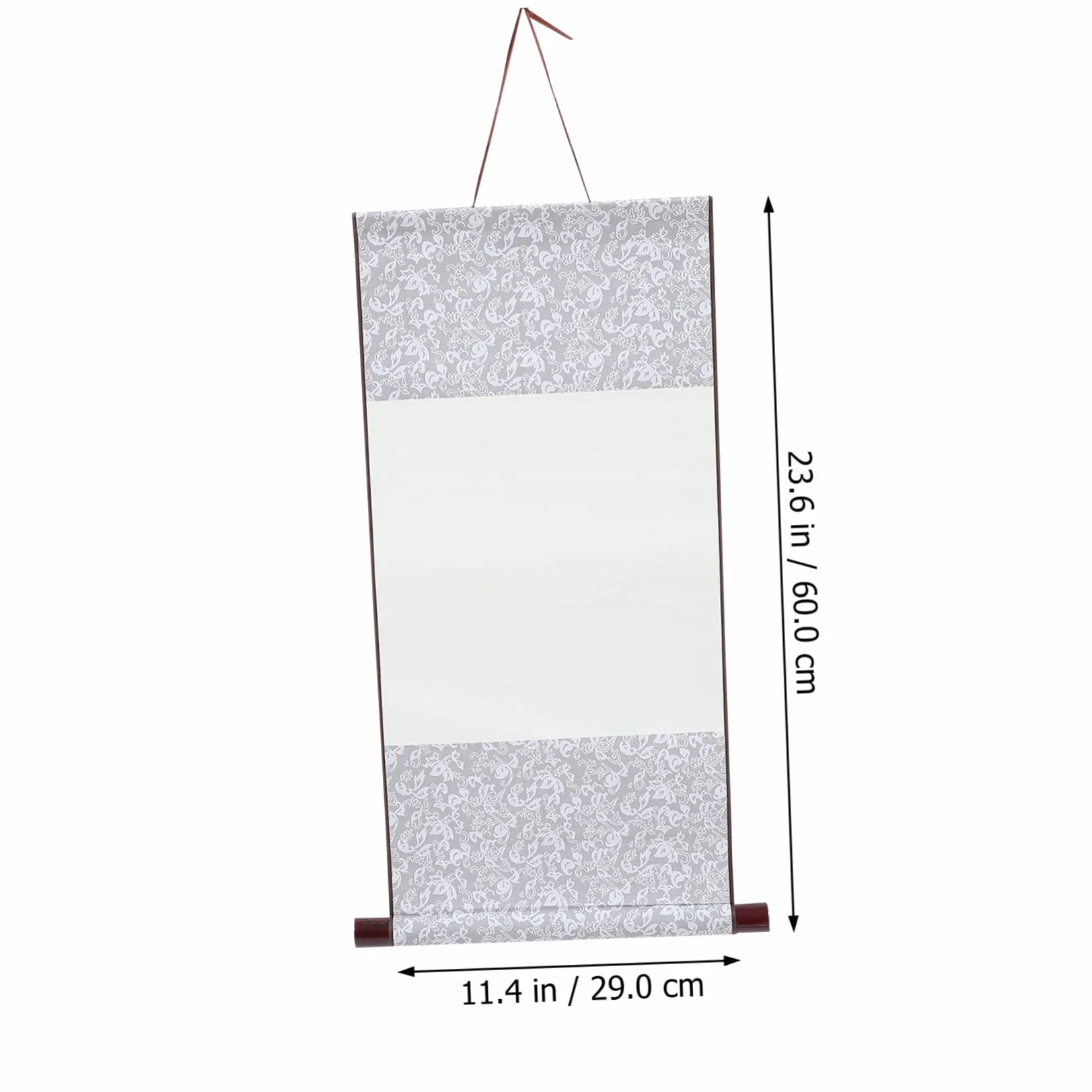 Lot de 2 rouleaux de calligraphie chinoise vierges à suspendre - Décoration murale - Papier de calligraphie