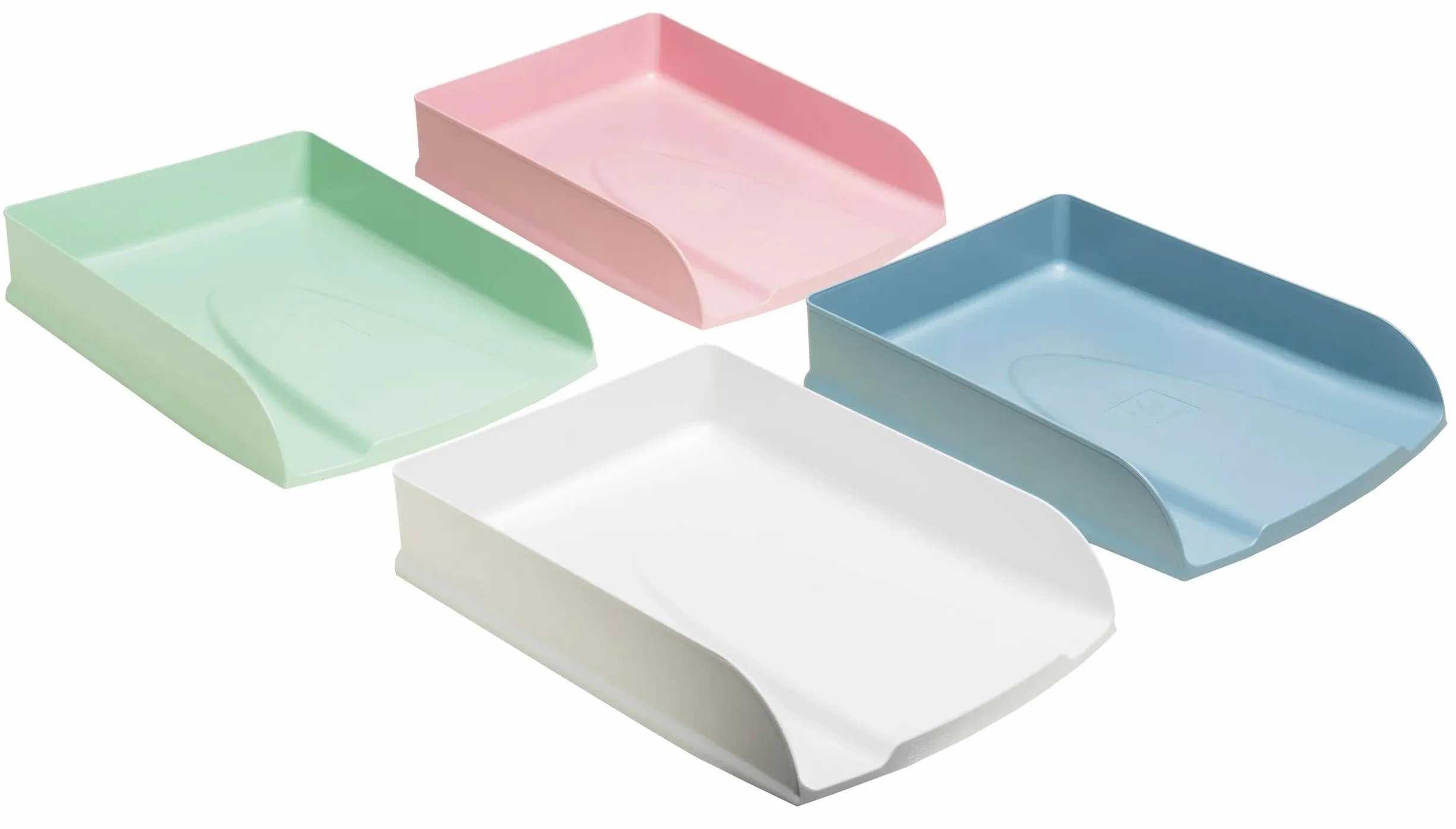 Exacompta Combo-Styli Lot de 4 Corbeilles à Courrier Couleurs Assorties