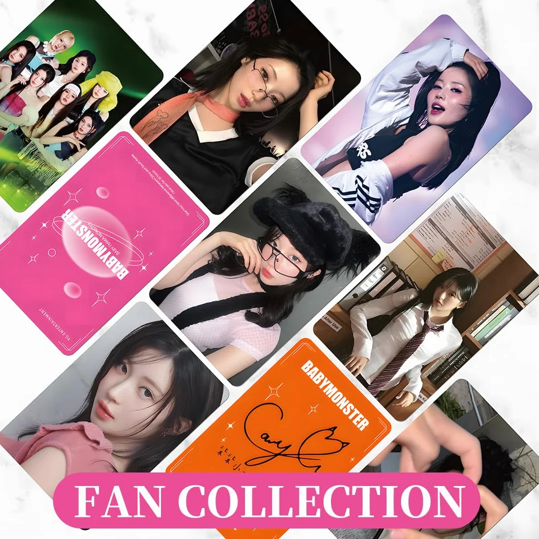 Babymonster Kpop Lomo Card Photocards 55 Pièces Carte D'Album Bm Collection