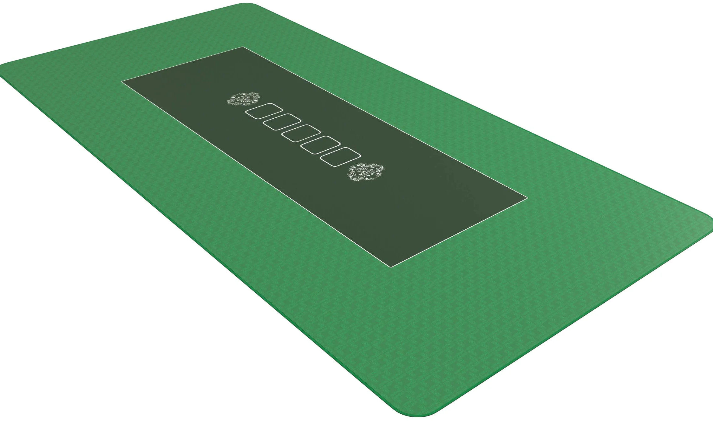 Bullets Playing Cards | Tapis de Poker Vert Classique Design180x90cm | Surface Lisse Antidérapante, Qualité Classique, Lavable & Hydrofuge