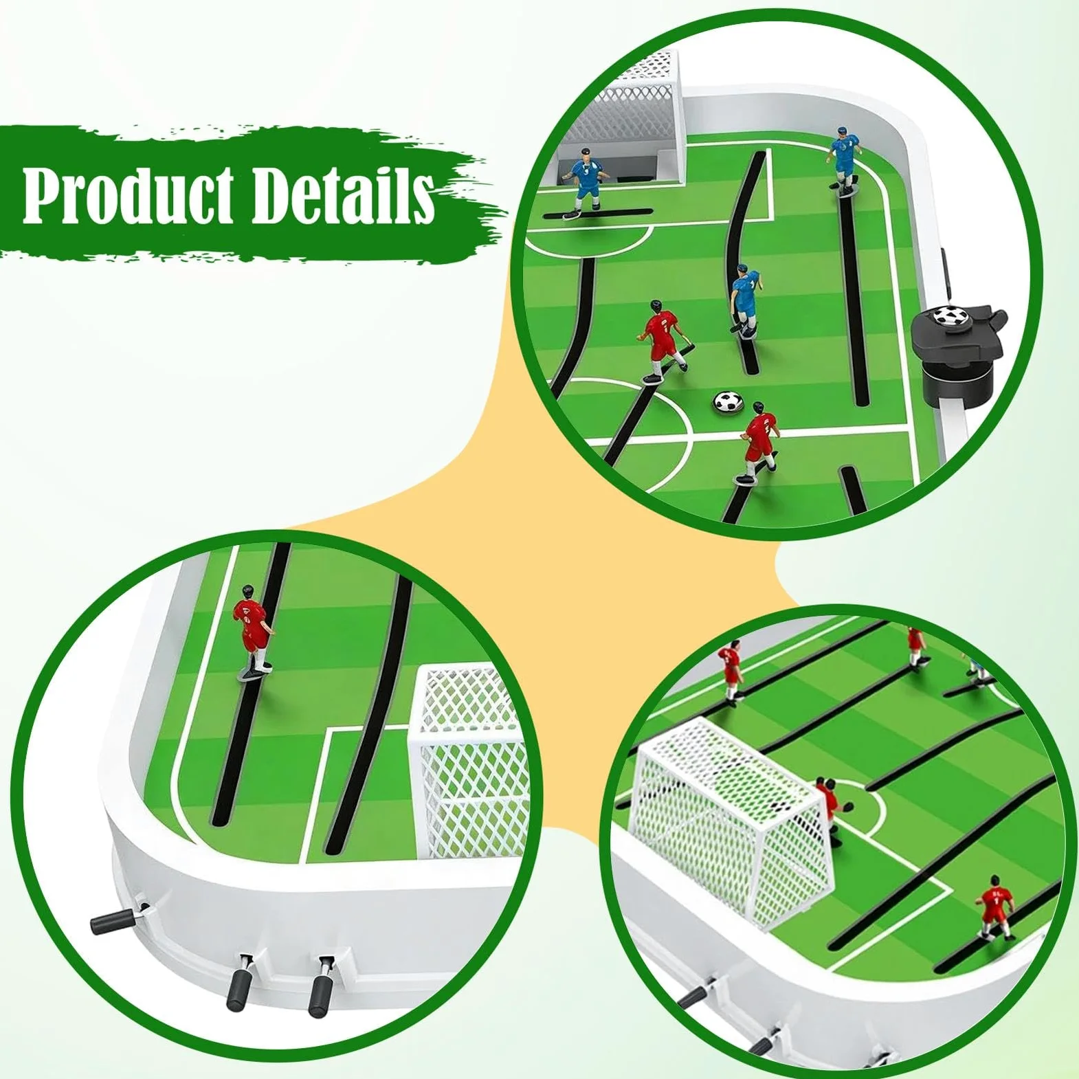Jeu de Football de Société, Mini -Foot, Cadeau Sportif et Compétitif, Jouet de Football Interactif pour Enfants, Idéal pour Les et