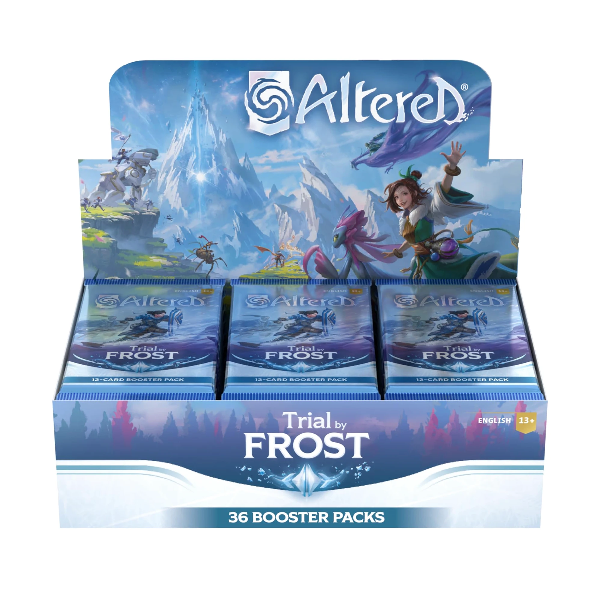 Equinox Altered Trial by Frost Display avec 36 boosters, Extension complète du Jeu de Cartes stratégique à Collectionner, âge 13 Ans et Plus, pour 2 Joueurs, 20-30 Minutes, Anglais