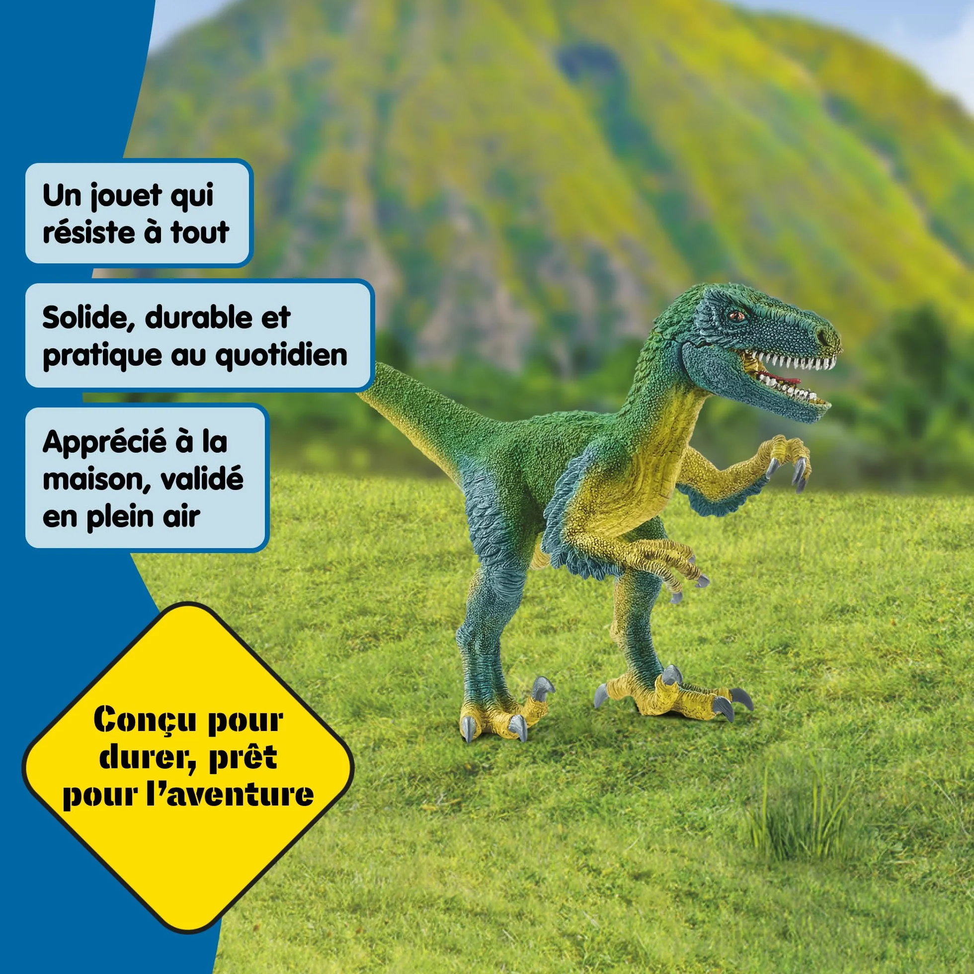 Schleich Dinosaure Vélociraptor 14585 18 x 6 x 10 cm